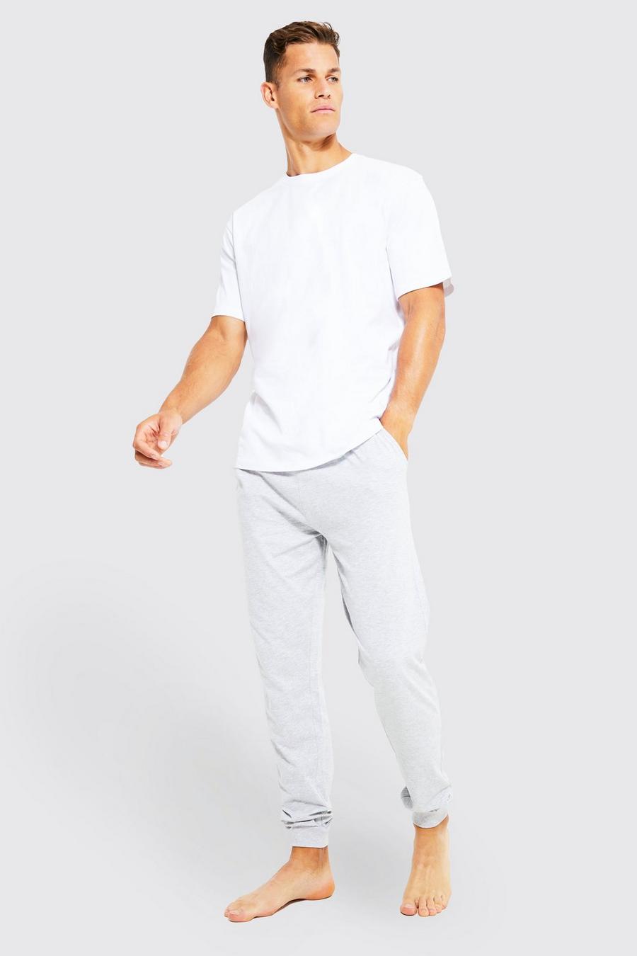 Grey grå Tall Core Man Dash Jogger Loungewear Set image number 1