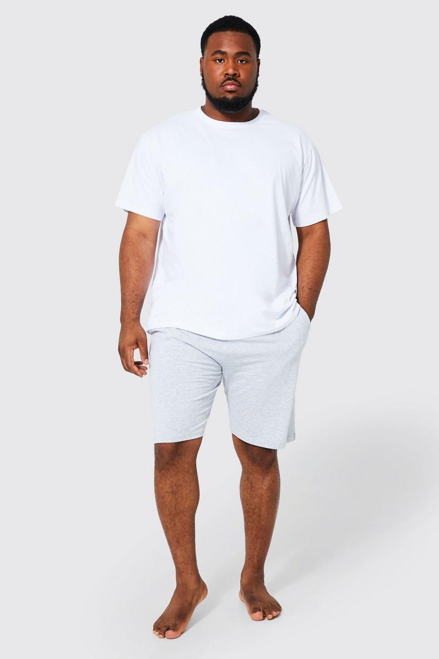 Grey Plus Core Man Dash Loungewear Shorts image number 1