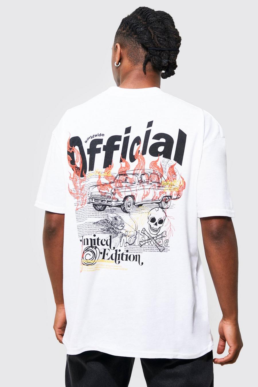 White weiß Oversized Official Graphic T-shirt