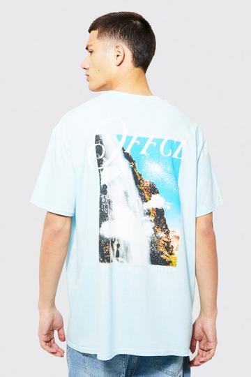 Offcl Back Graphic T-shirt light blue