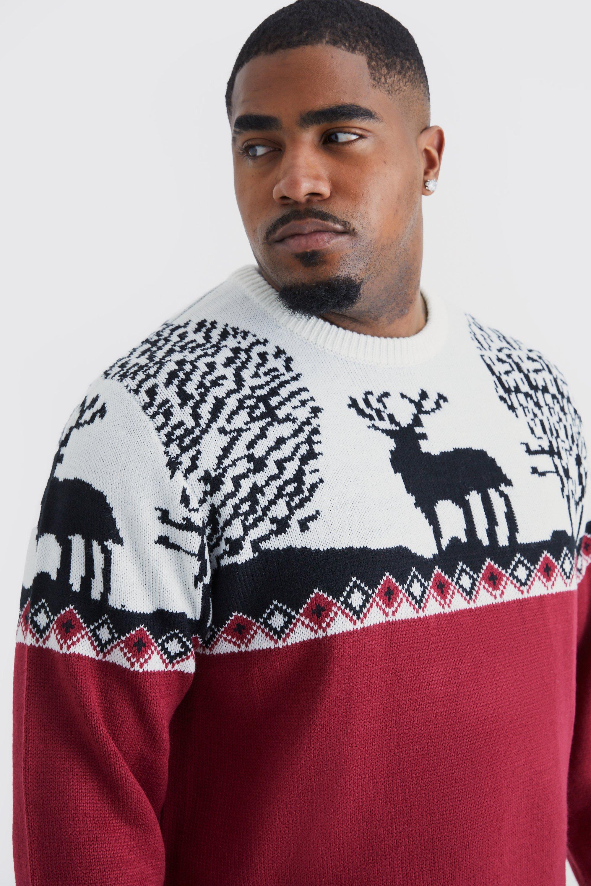 Mens knitted outlet christmas jumper