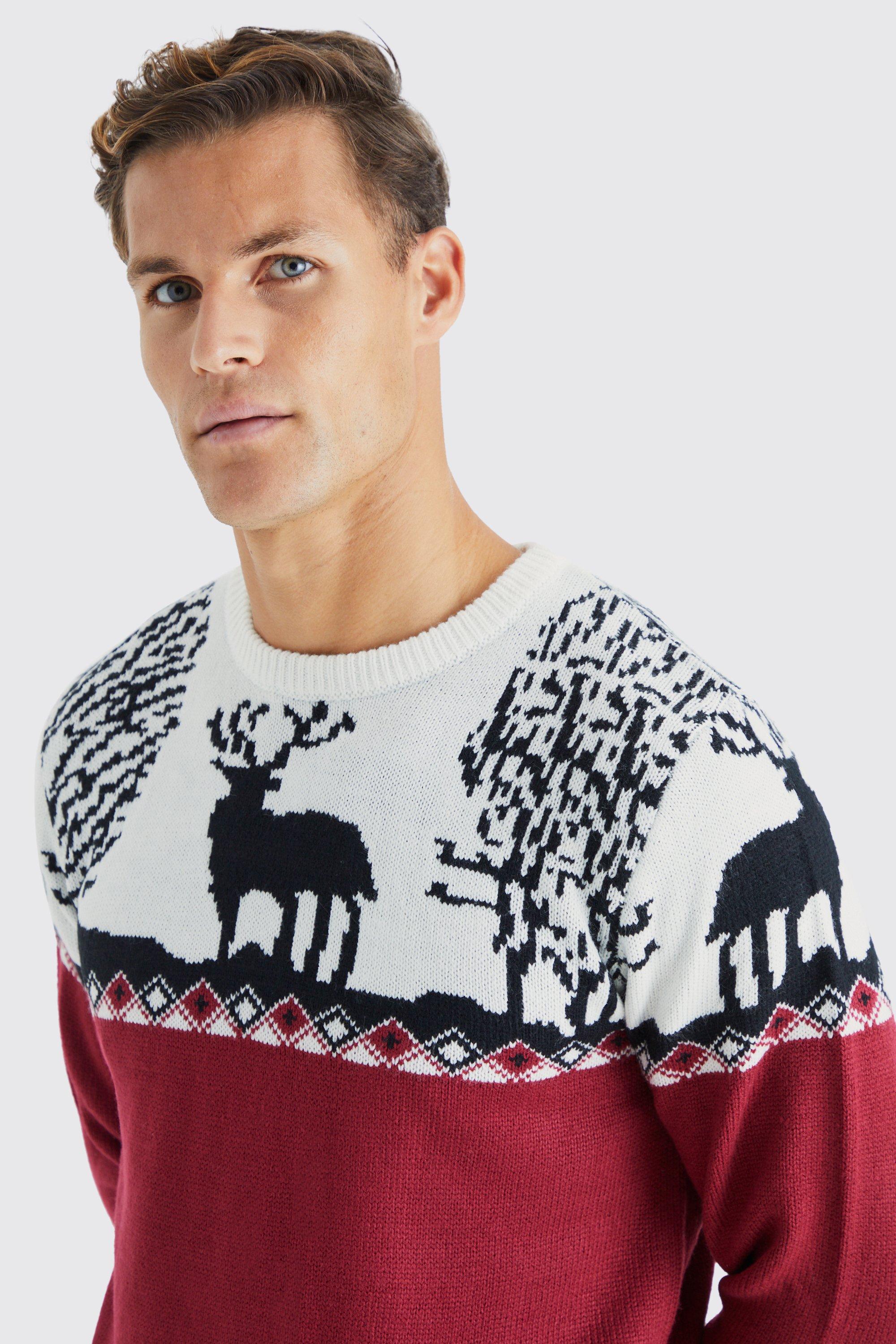 Boohoo mens outlet christmas jumpers