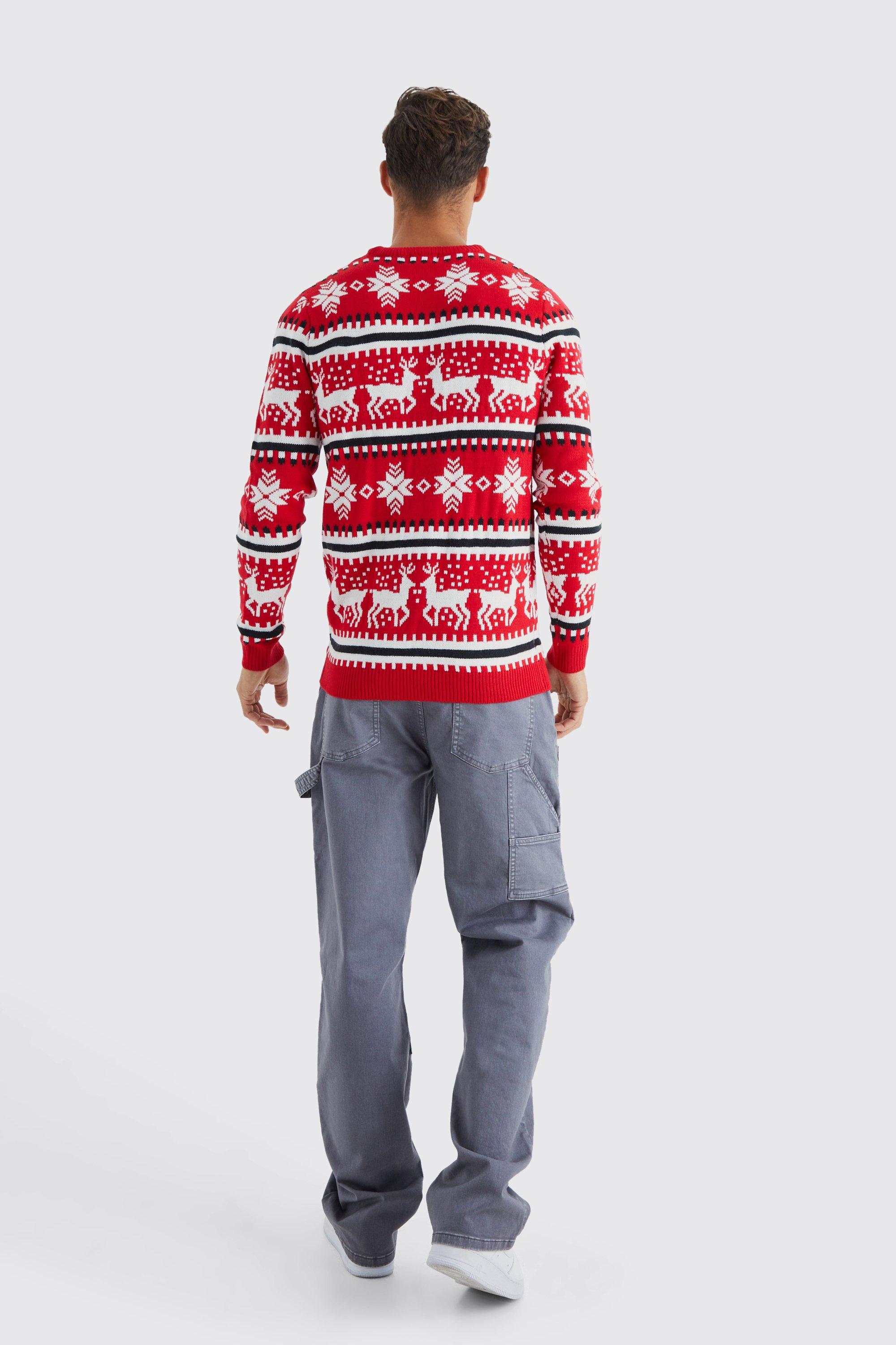 Mens white shop christmas jumper