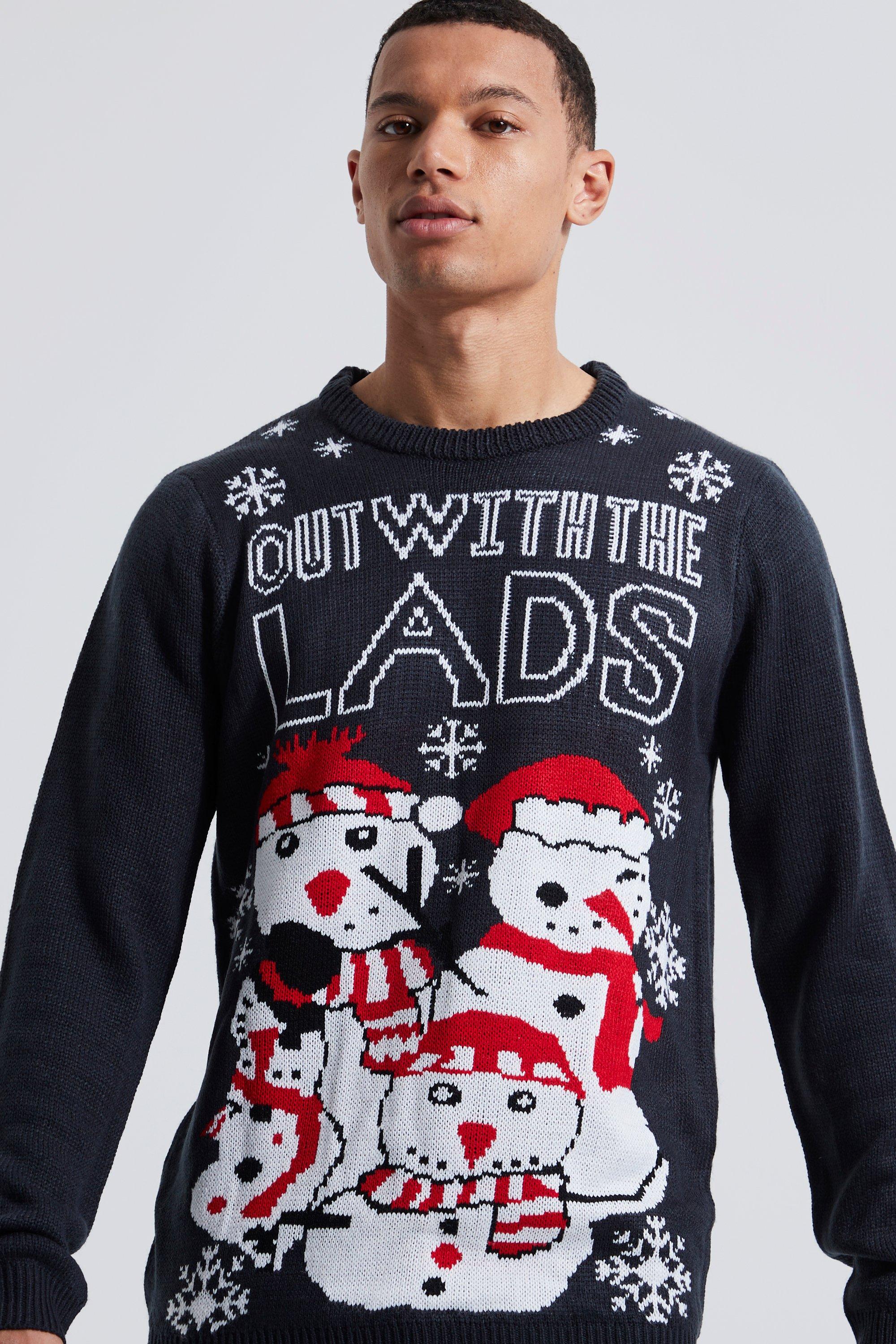 Boohoo mens xmas outlet jumper