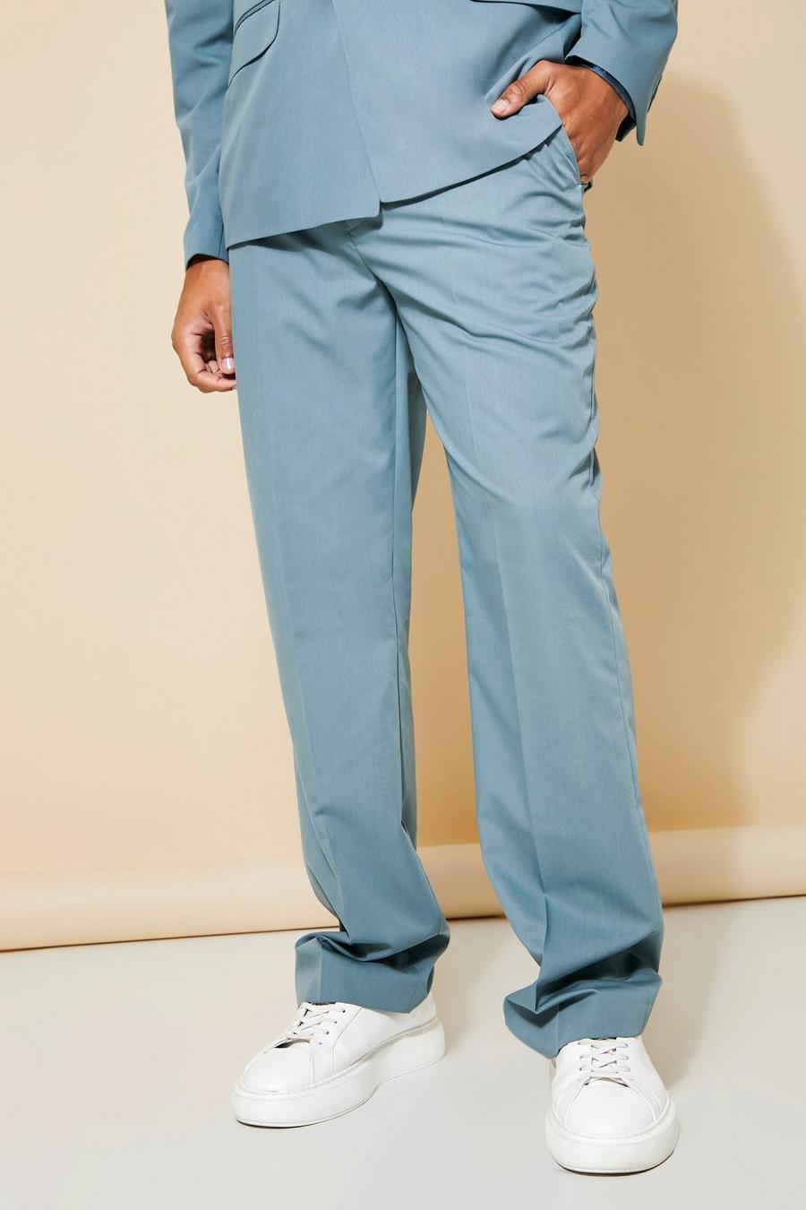 Teal Relaxed Suit Trouser image number 1