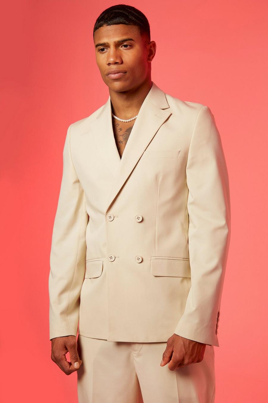 Ecru Relaxed Suit Jacket
