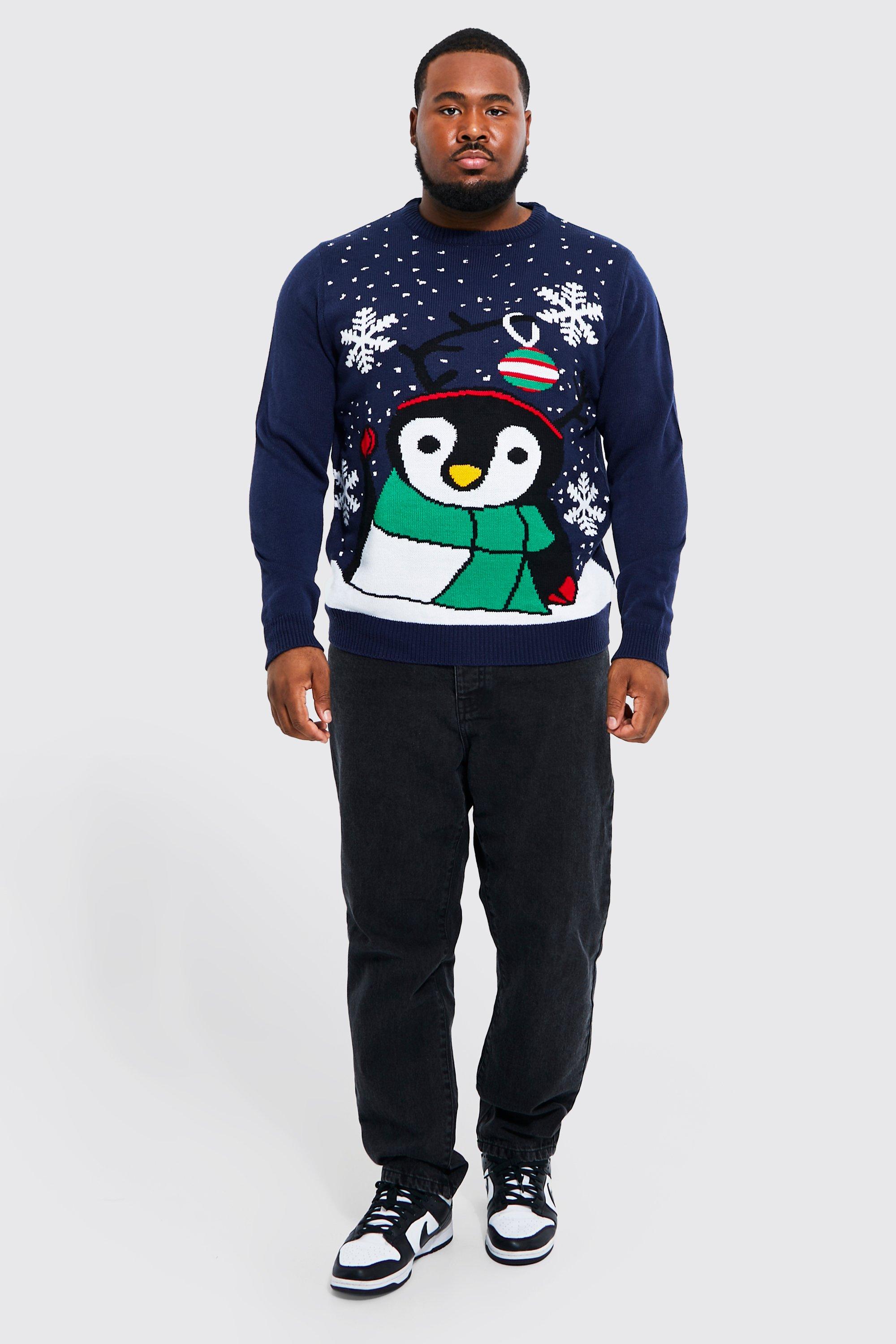 Mens penguin 2025 christmas jumper