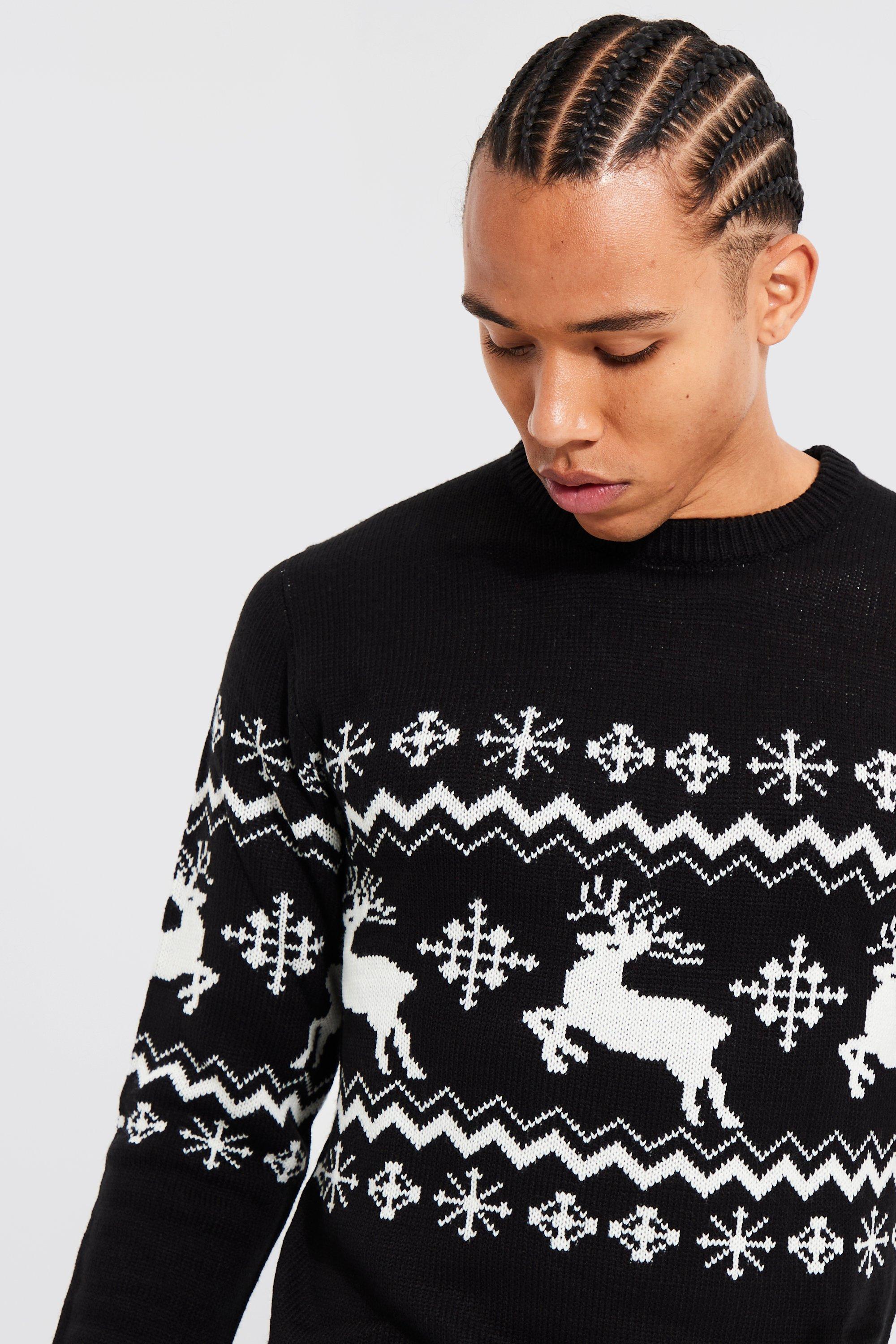 Reindeer holiday sweater top
