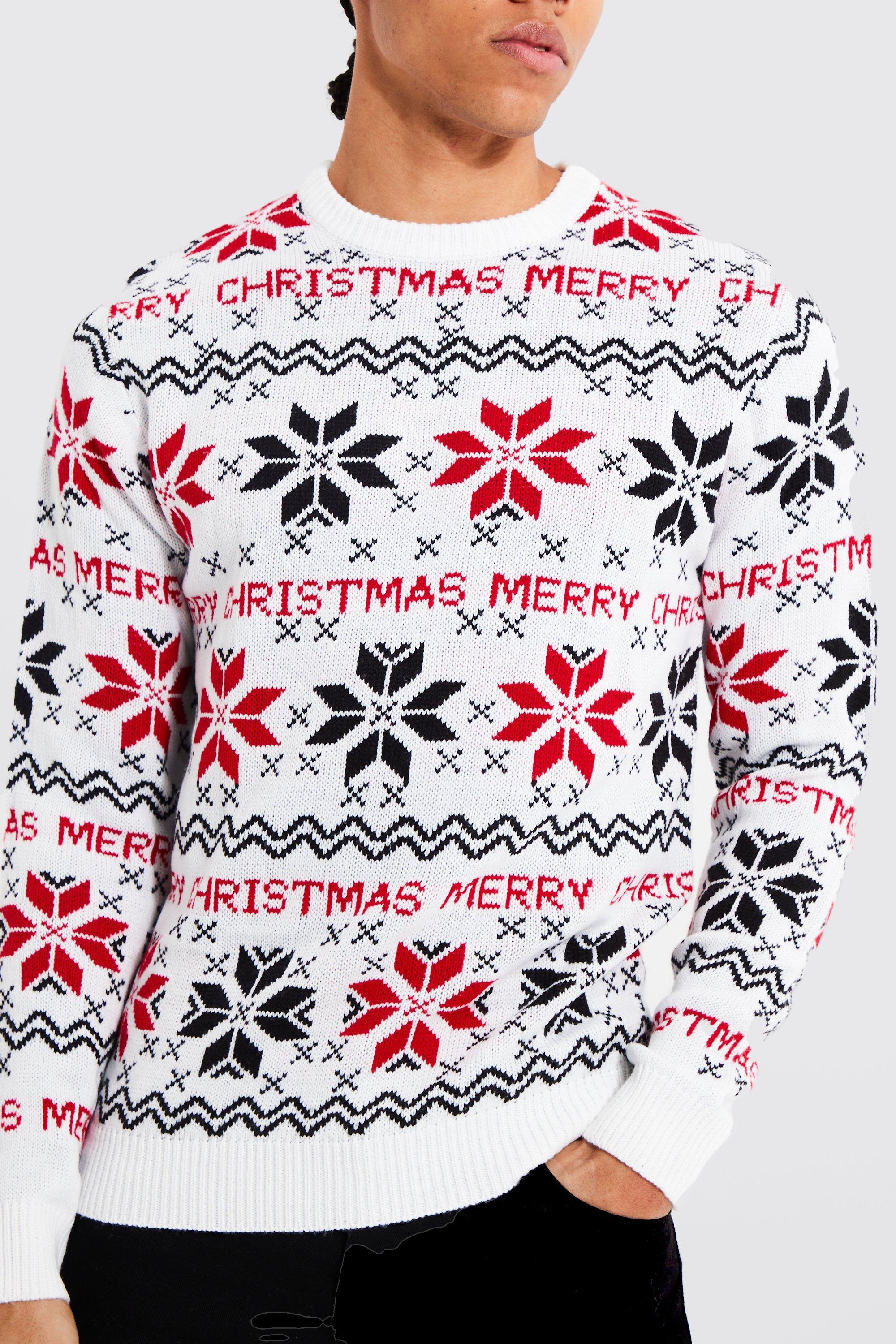 Mens christmas shop jumper boohoo