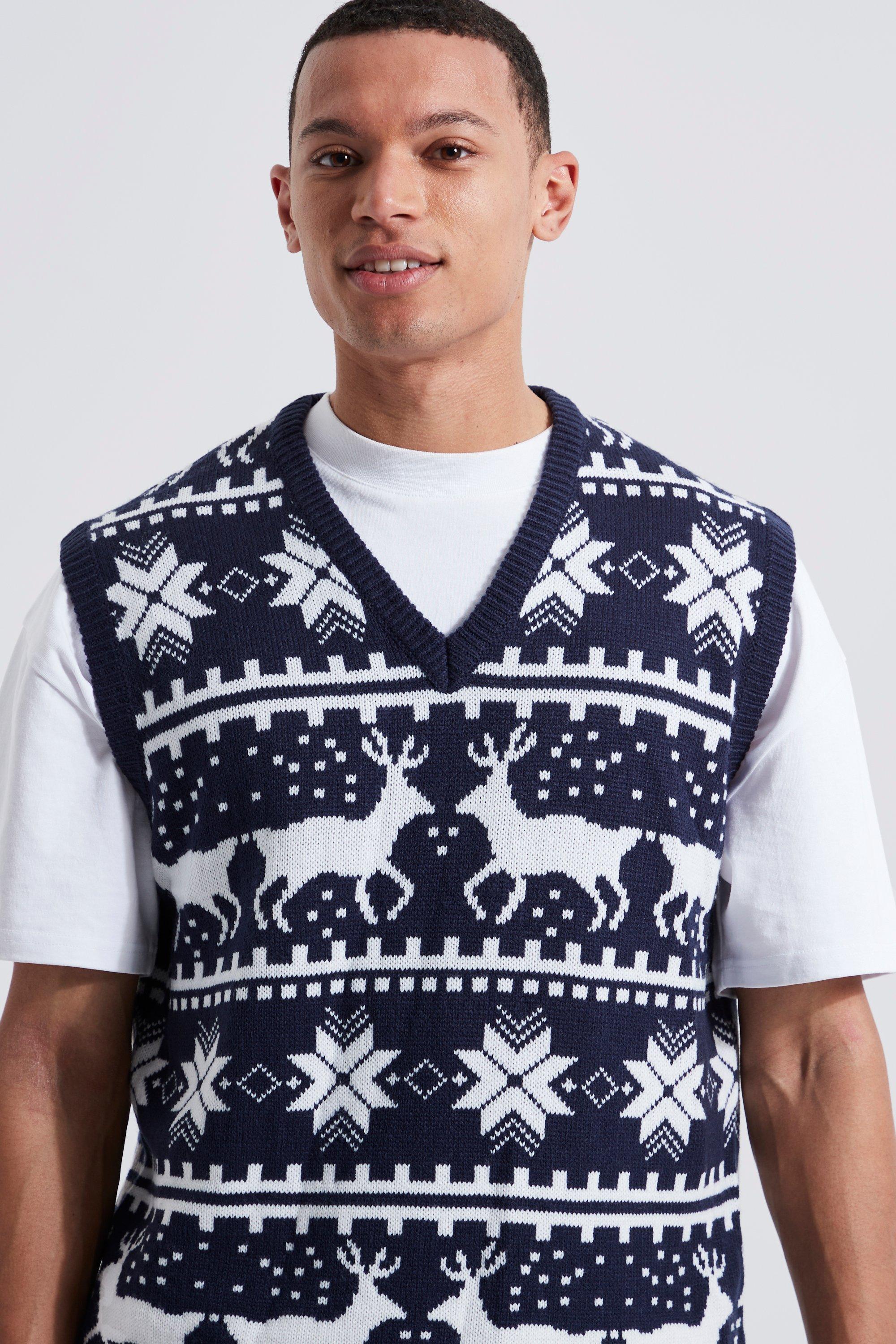 Mens christmas vests hotsell