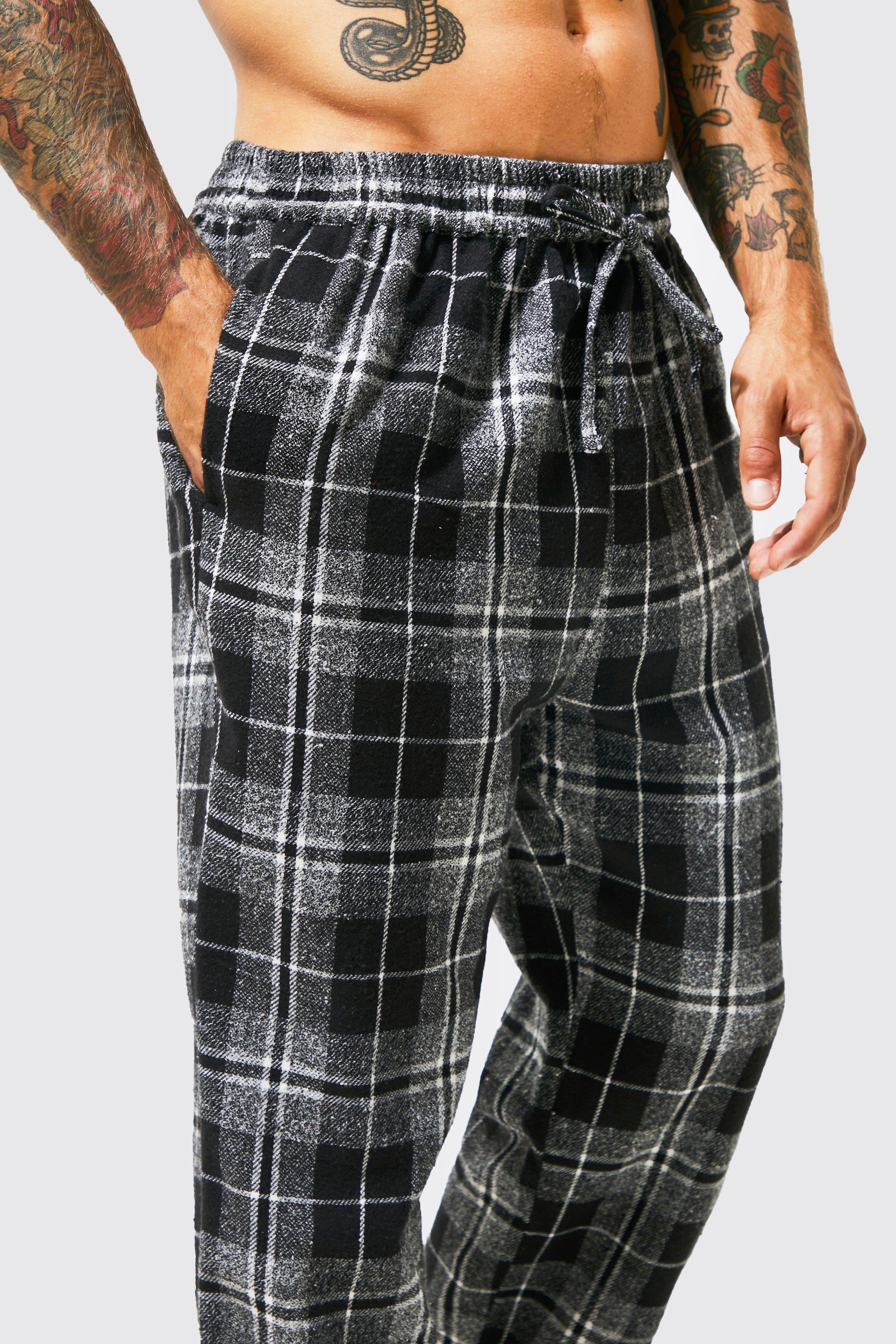 Woven Check Loungewear Pants