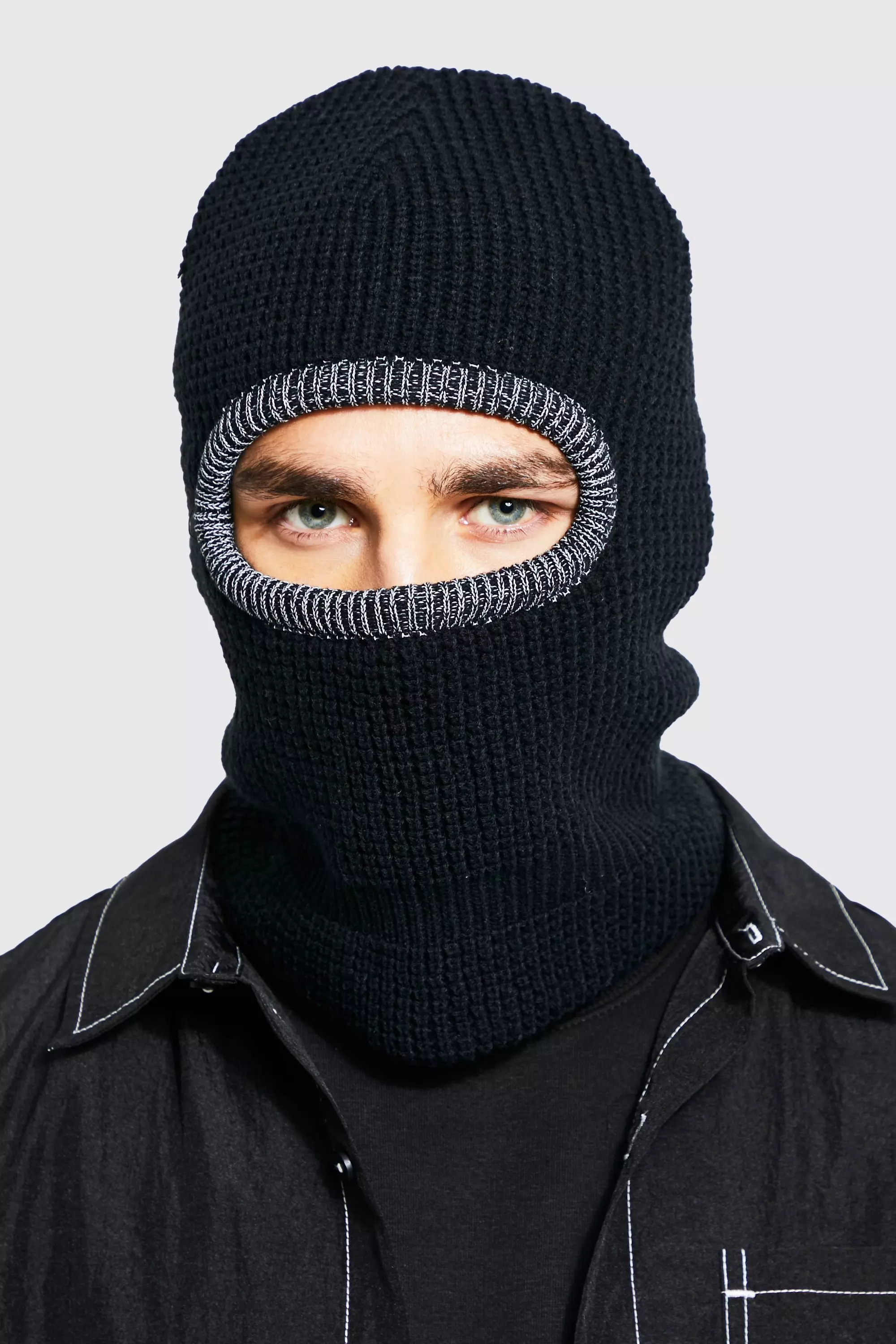 Black Reflective Balaclava alternative image