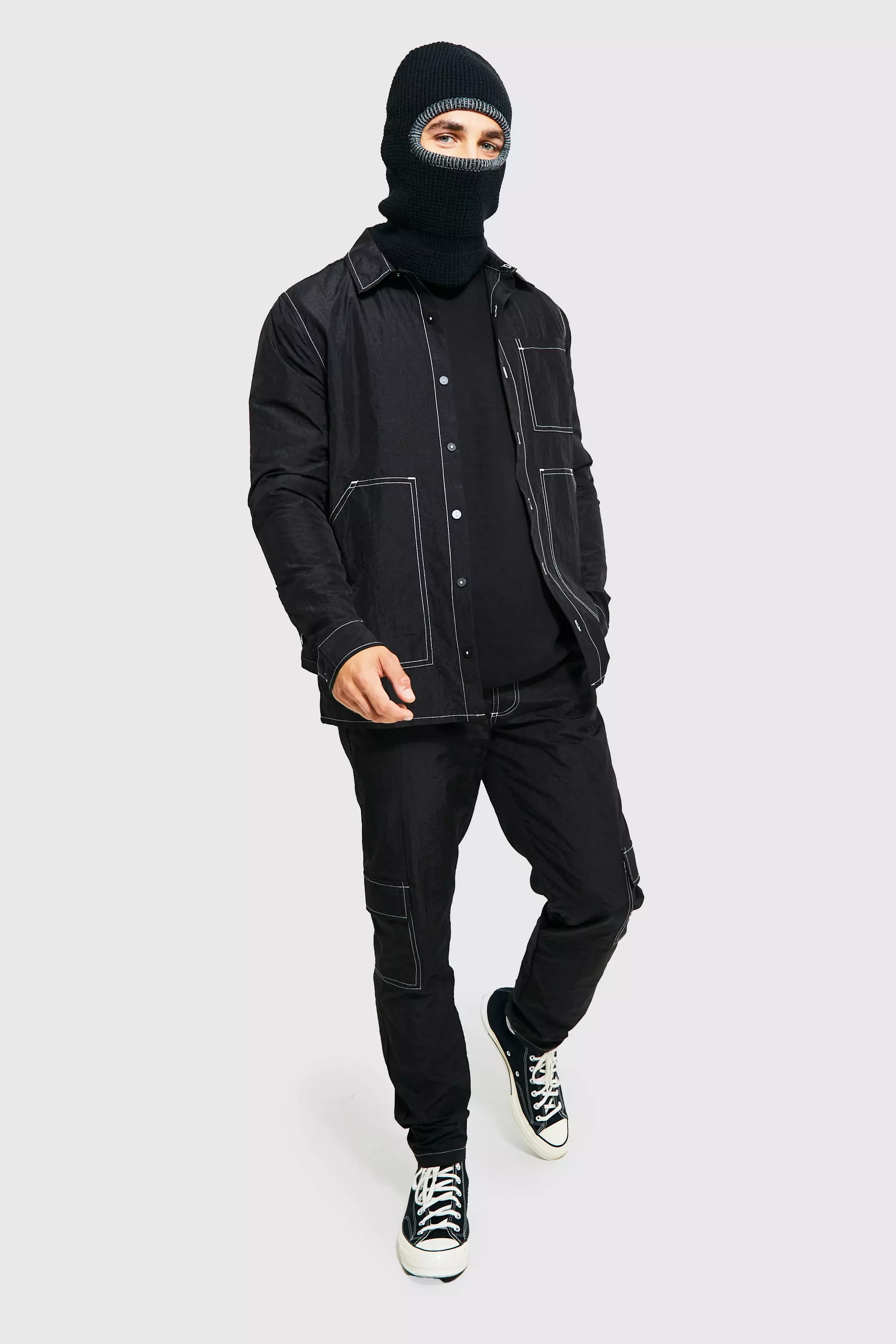Black Reflective Balaclava alternative image