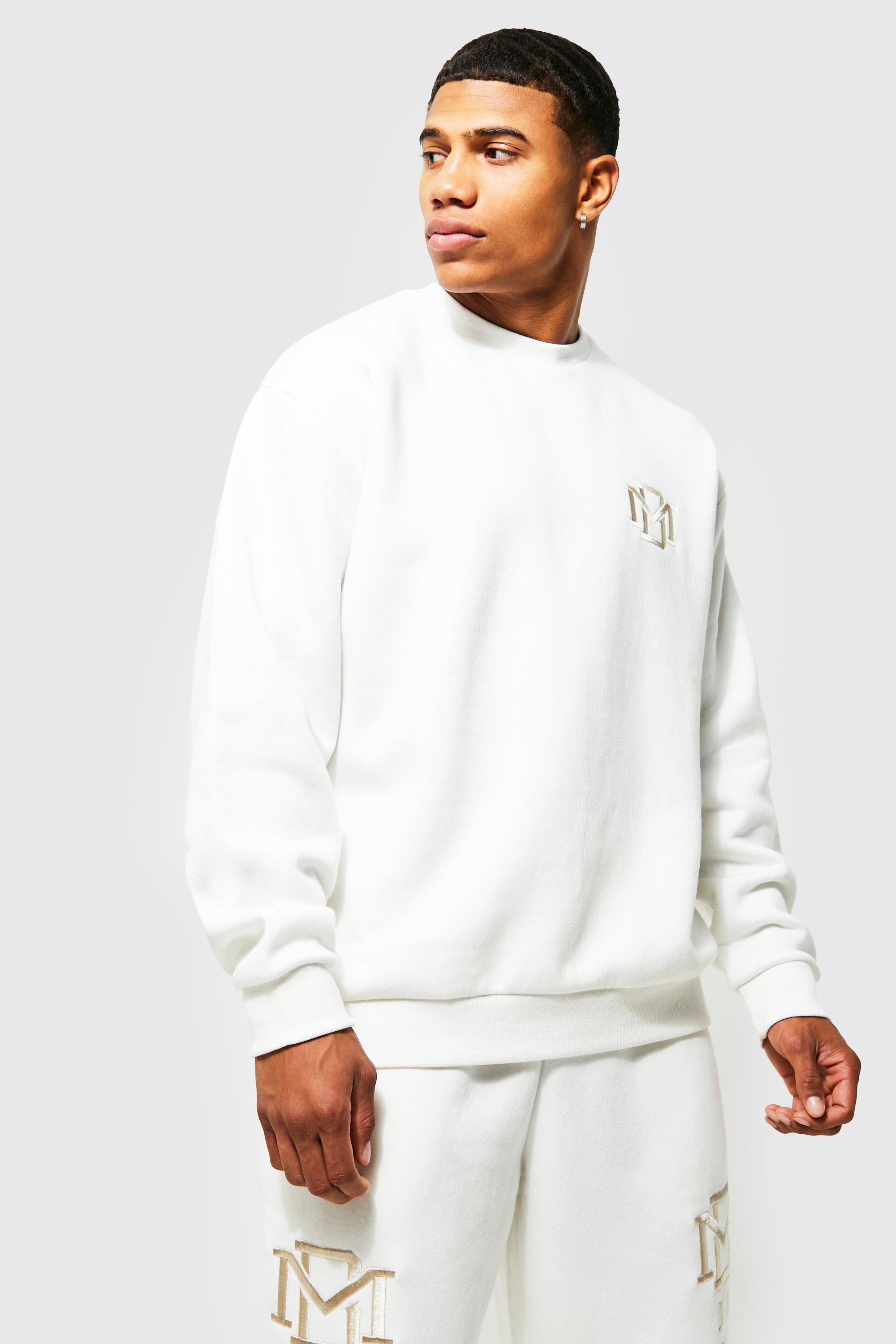 Baggy Bm Embroidered Sweater Tracksuit