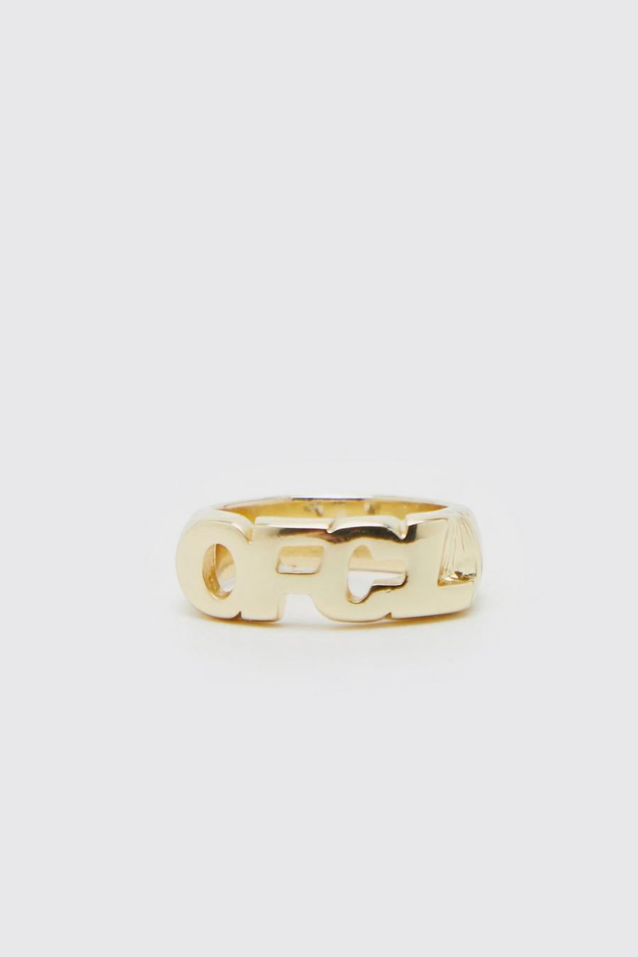 Gold metallic Ofcl Ring