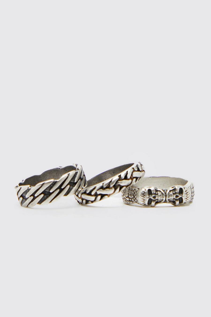 Silver 3 Pack Ring