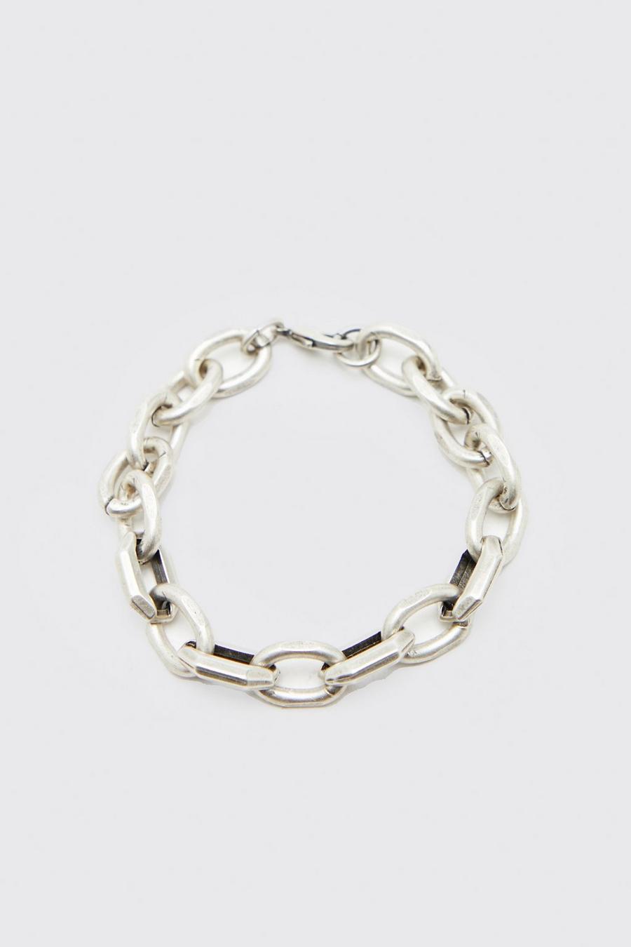 Silver Chunky Chain Bracelet image number 1
