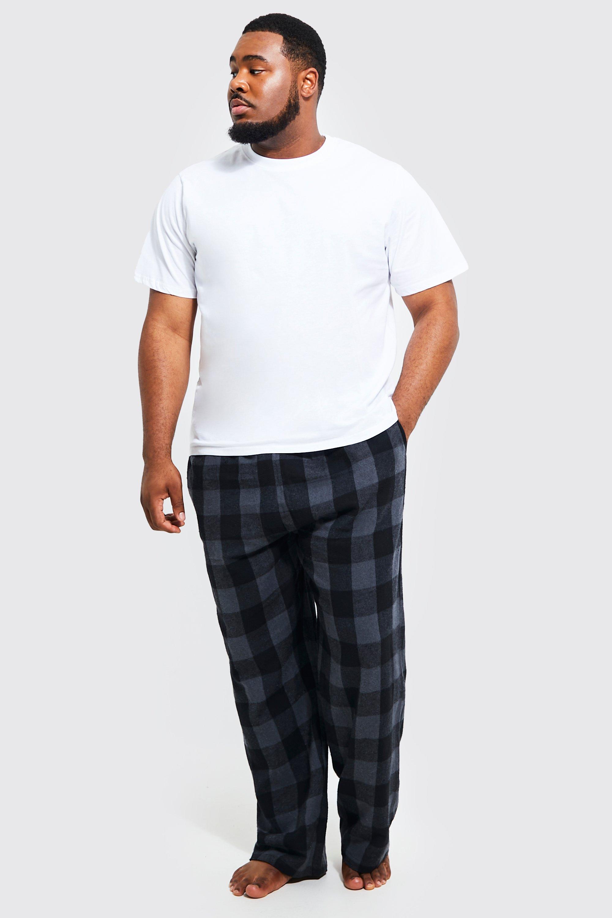 Plus Woven Check Loungewear Pants boohoo