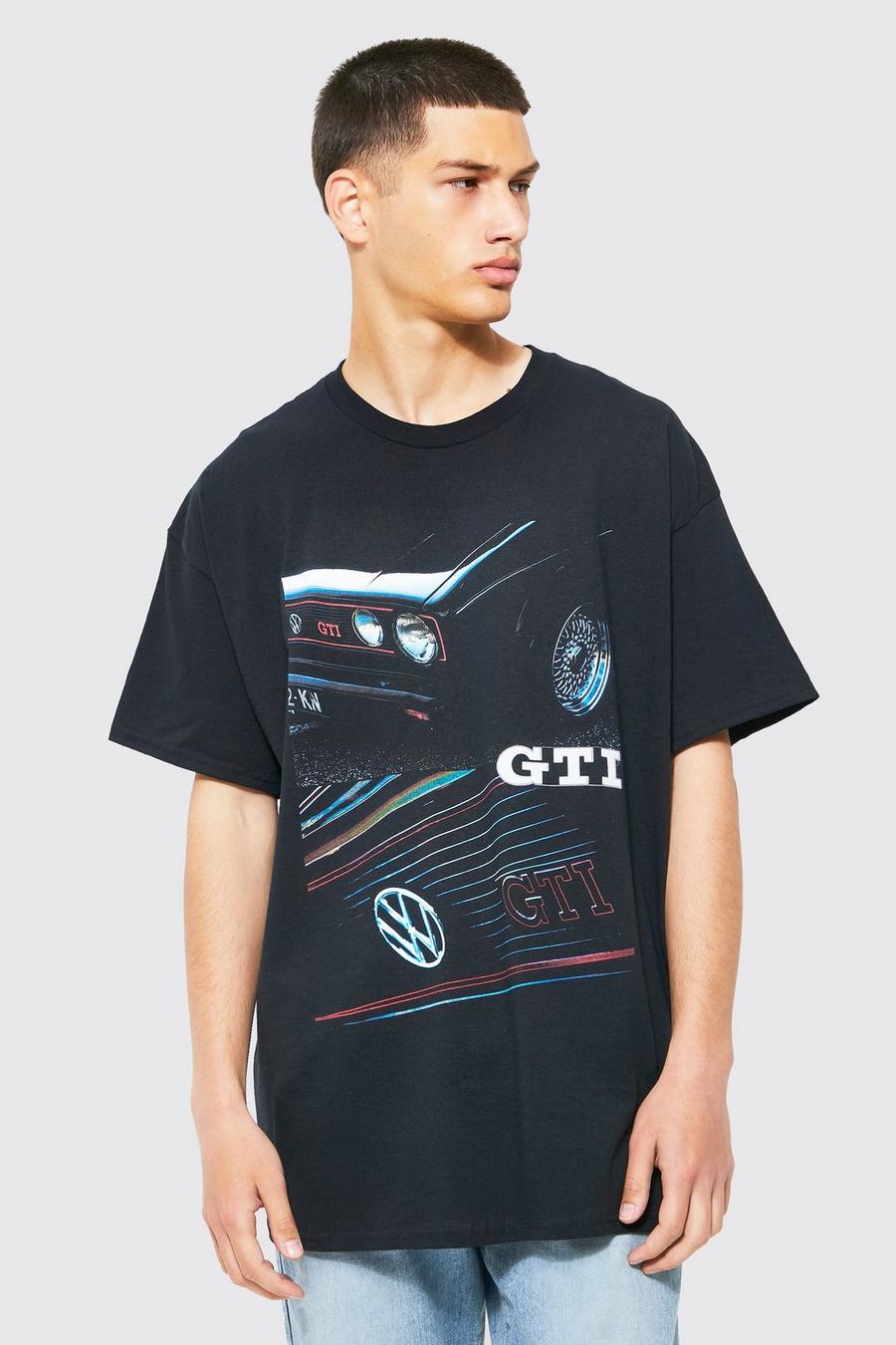 Black Golf GTI Oversize t-shirt med tryck image number 1