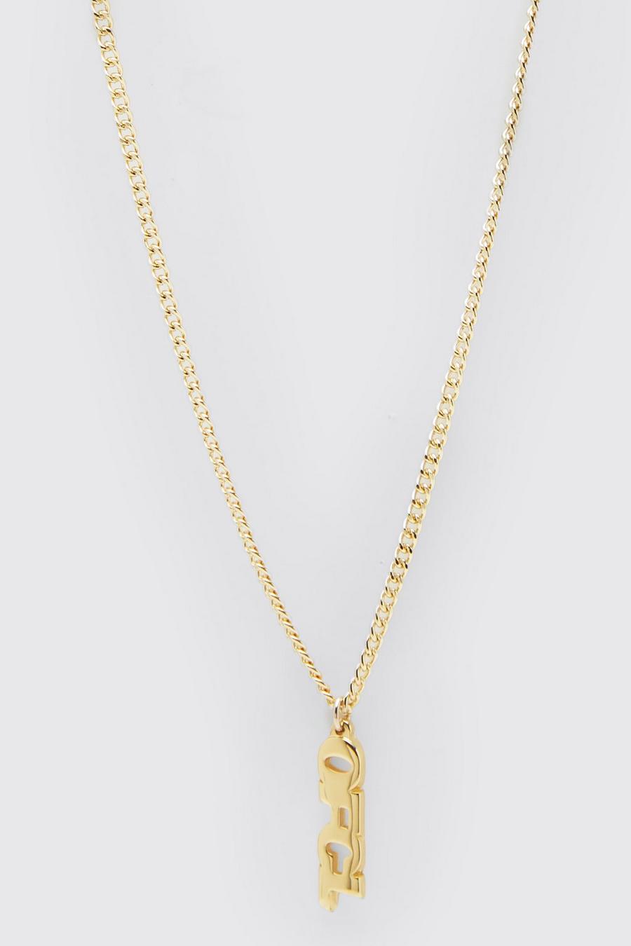 Gold Ofcl Pendant Necklace image number 1