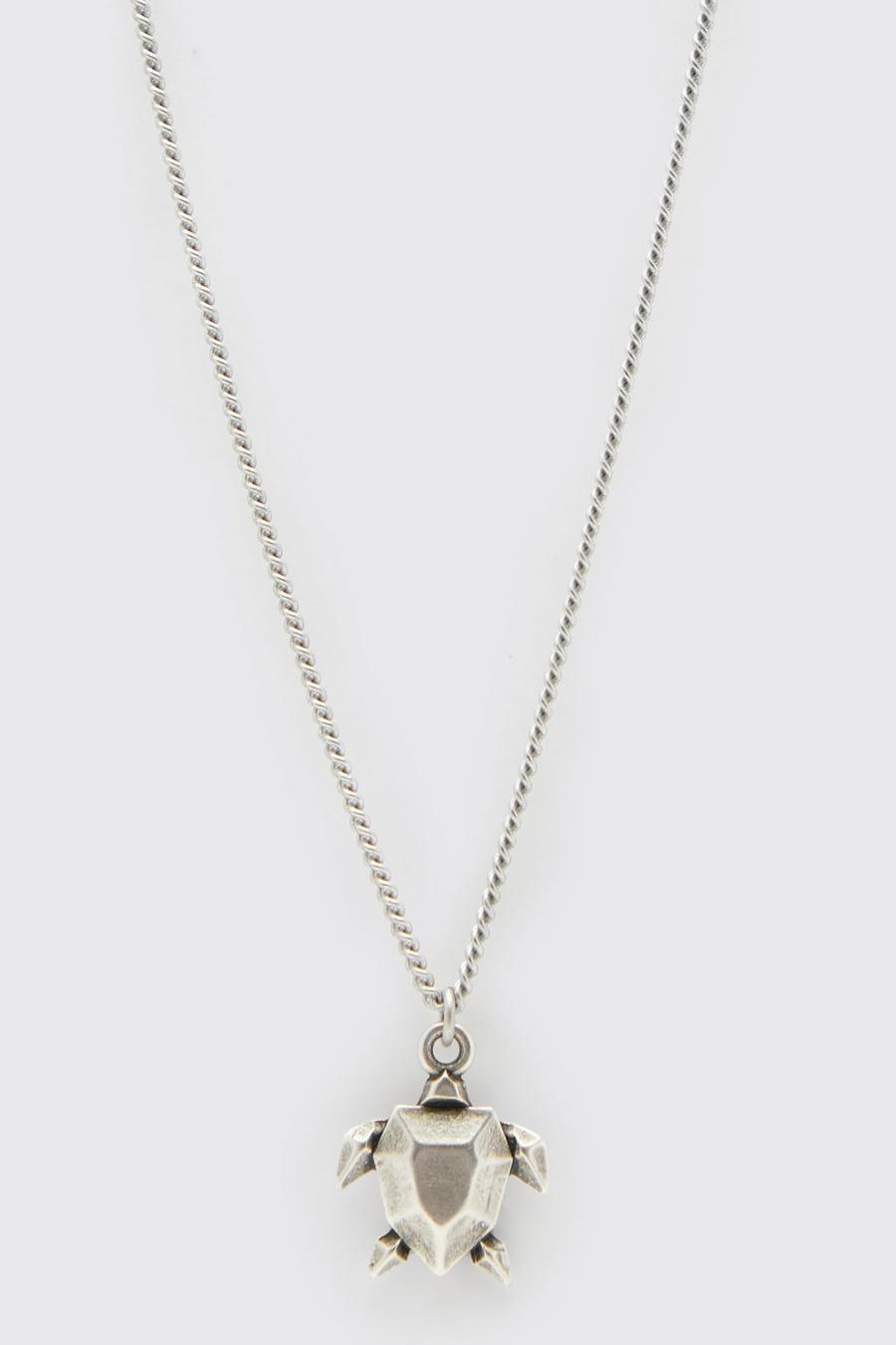 Silver Schildpadden Ketting image number 1