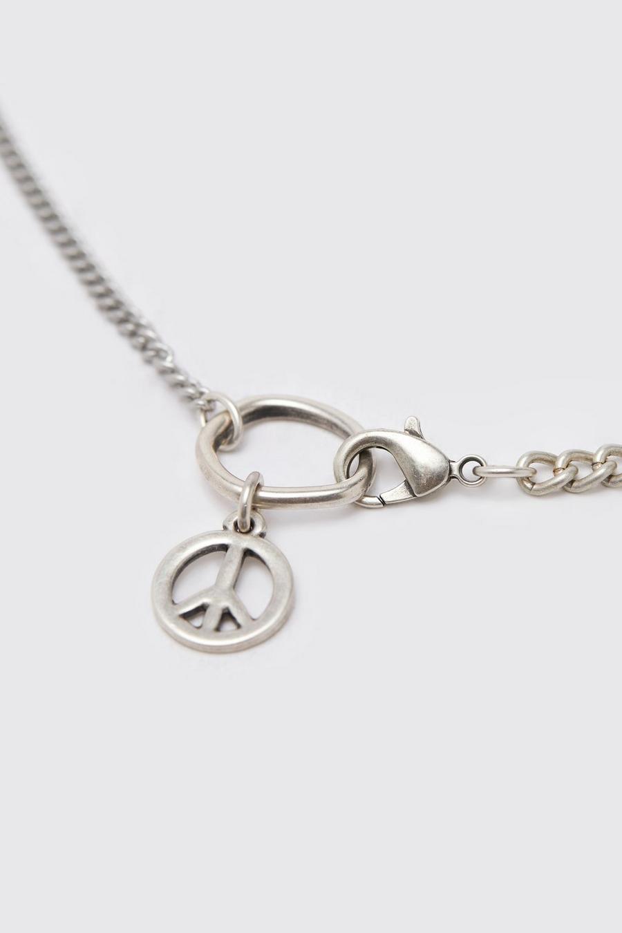 Silver Peace Necklace image number 1