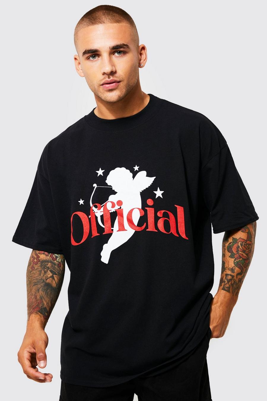 Black Oversized Official Cherub T-shirt image number 1