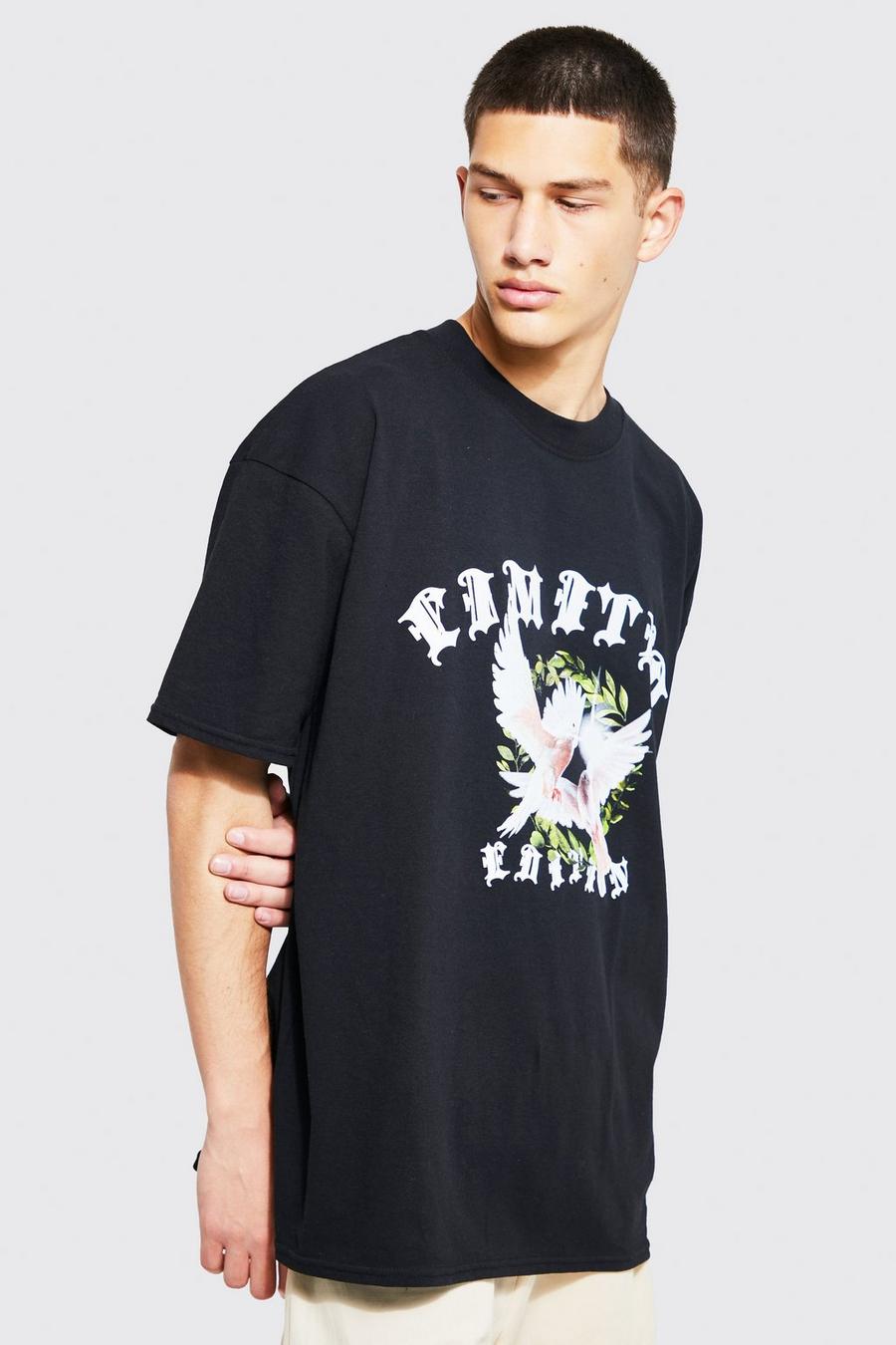 Black Oversized Dove Limited Edition T-shirt