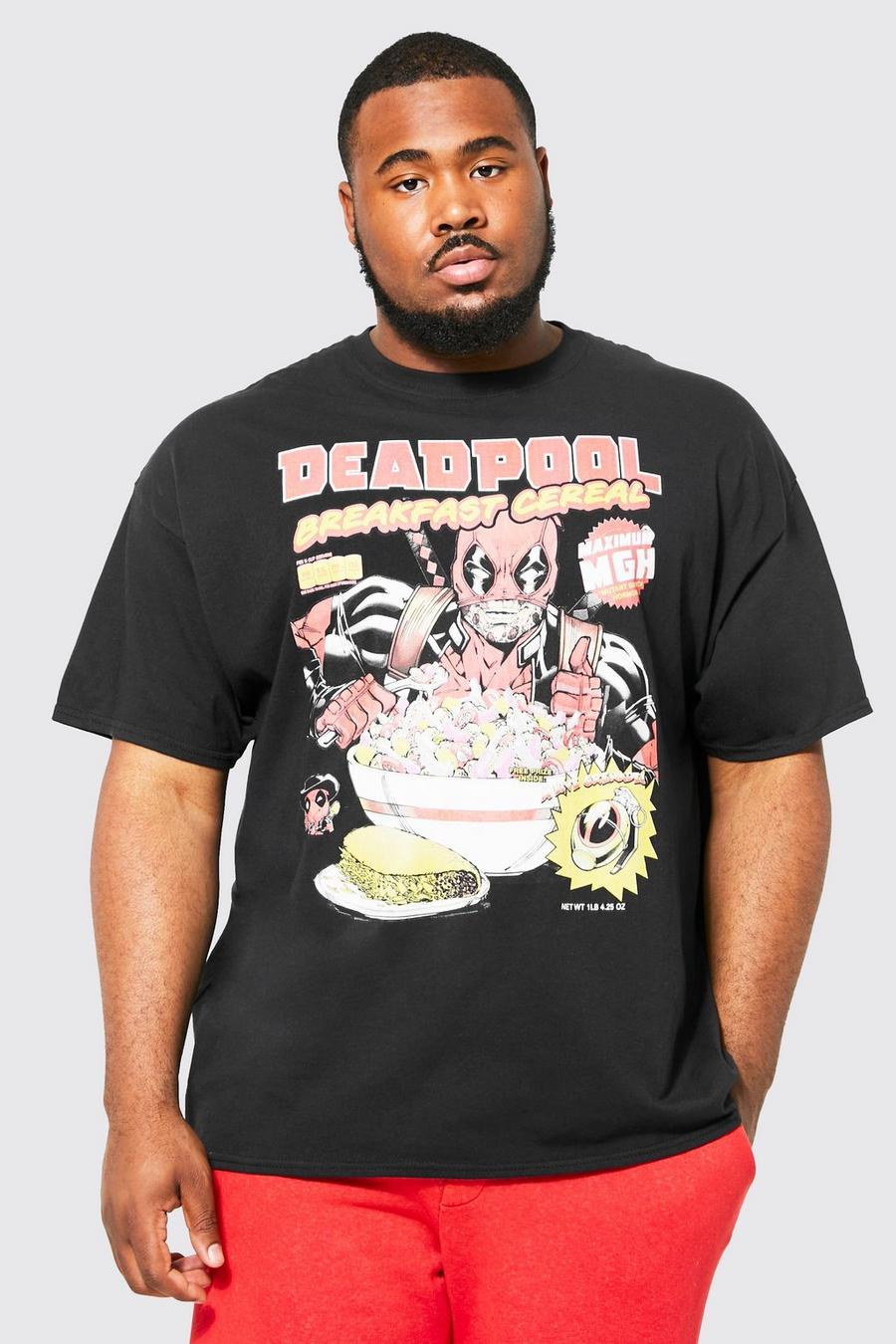 Black Plus Deadpool License T-shirt image number 1