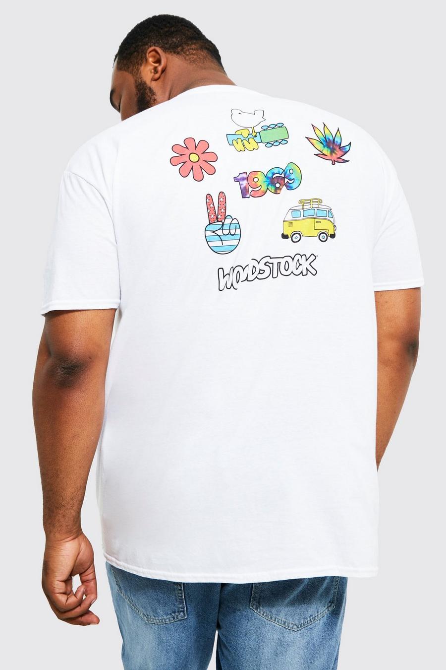 Grande taille - T-shirt à imprimé Woodstock, White image number 1