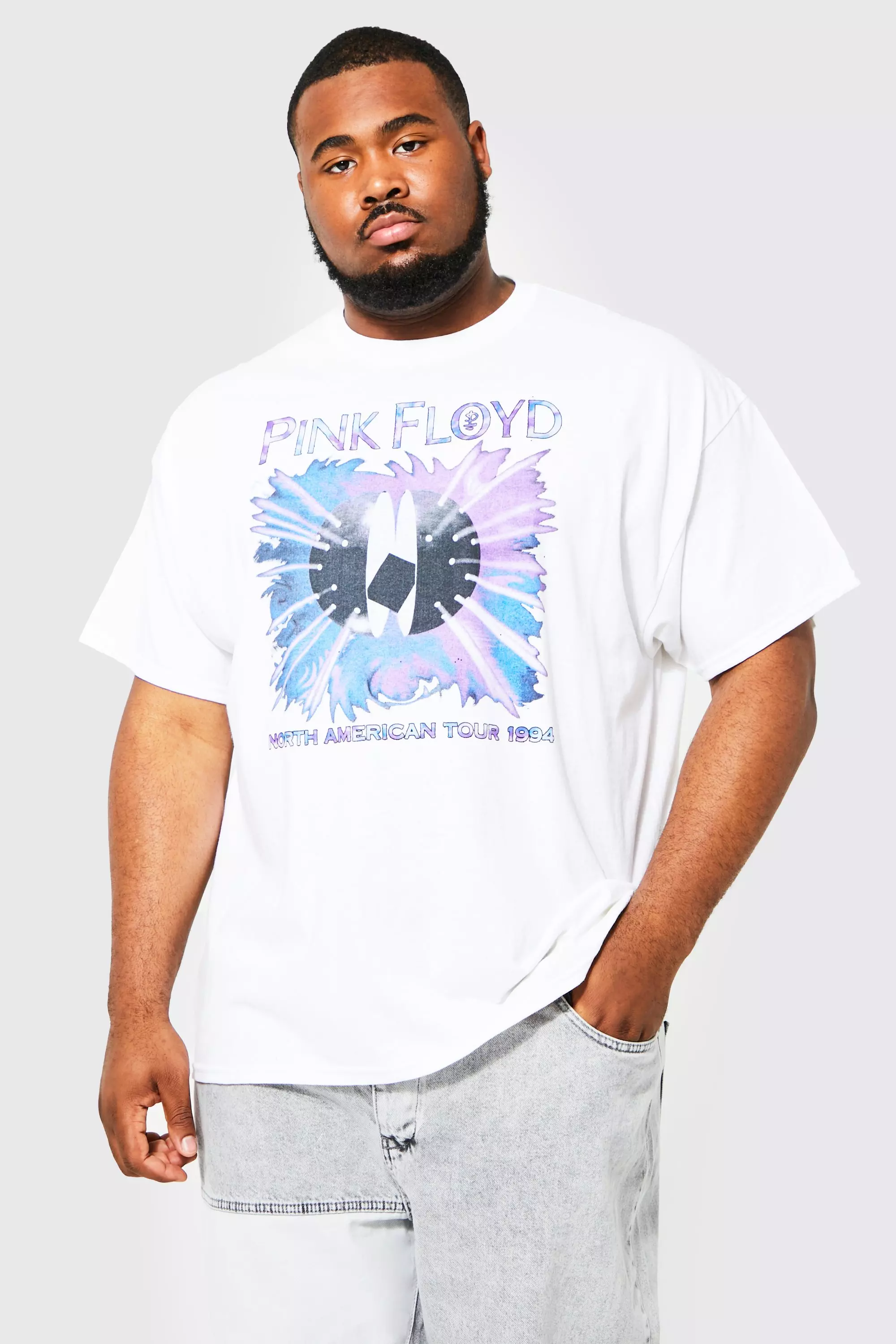 Plus Pink Floyd Tie Dye License T shirt