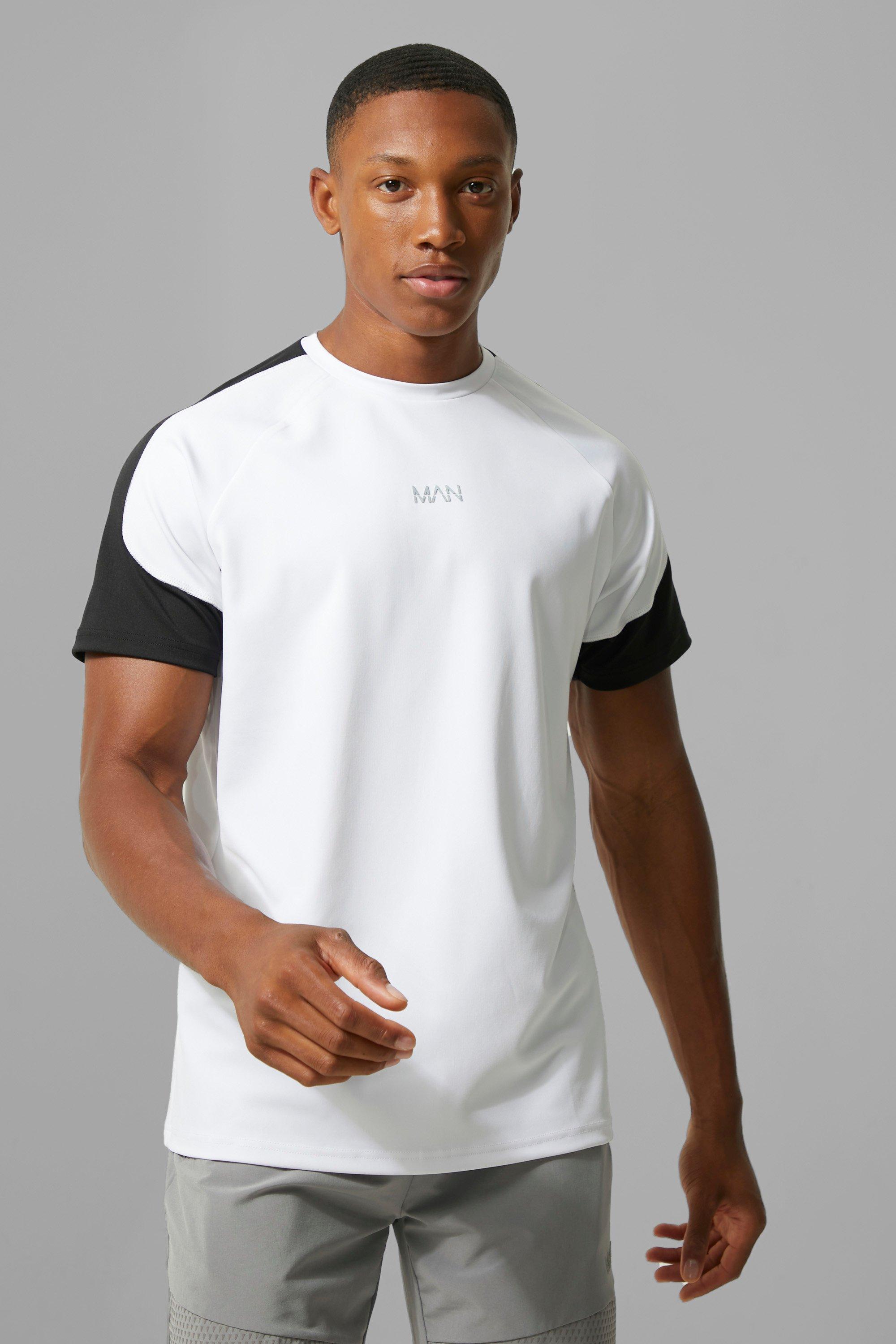 Buy Active Panel T-shirt- Black for Men Online @Best Price in