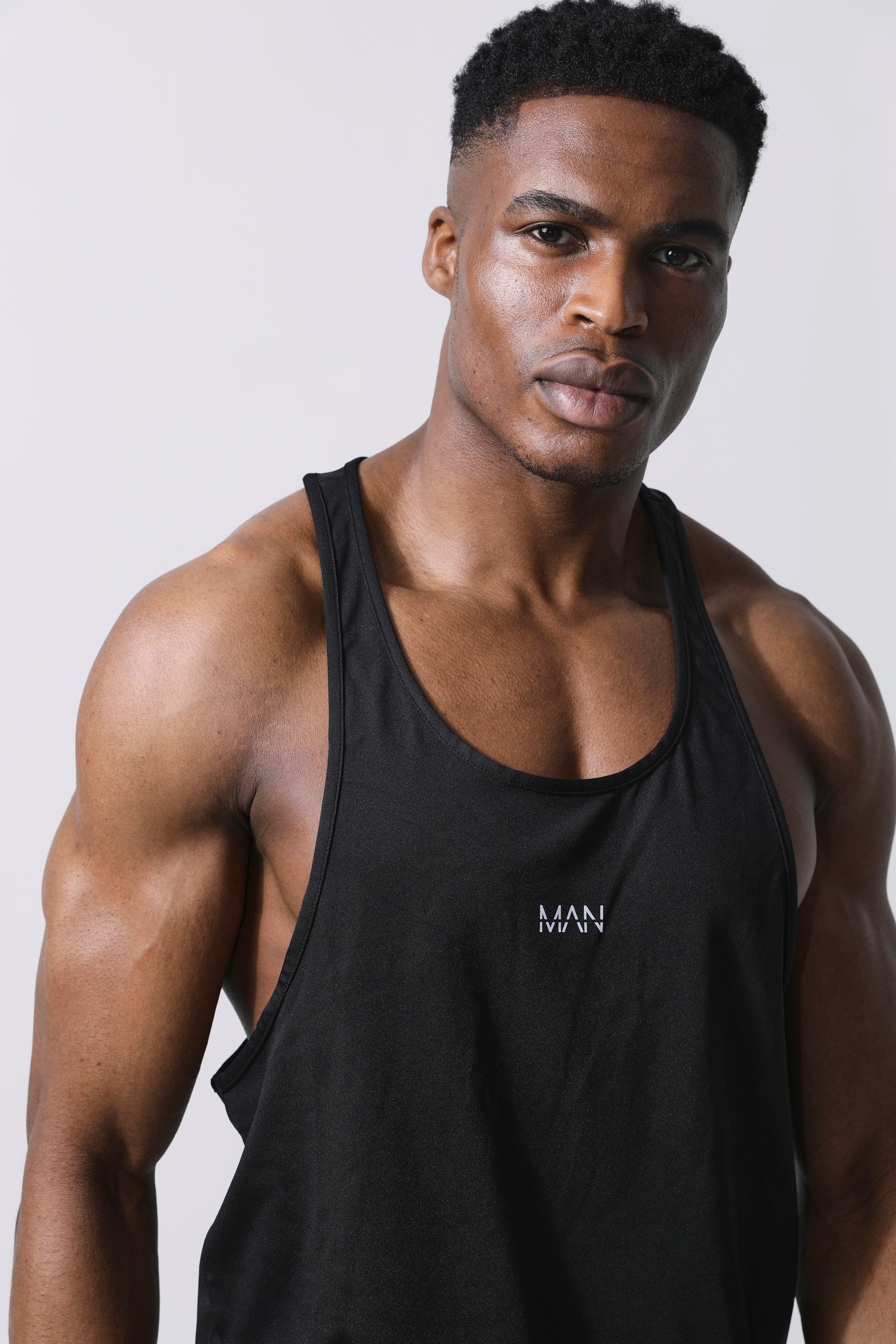 Men Two-Pack Tank Top black