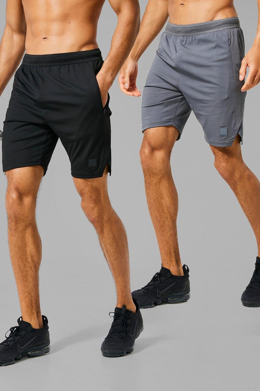 Multi Man Active 2 Pack 7inch Performance Shorts