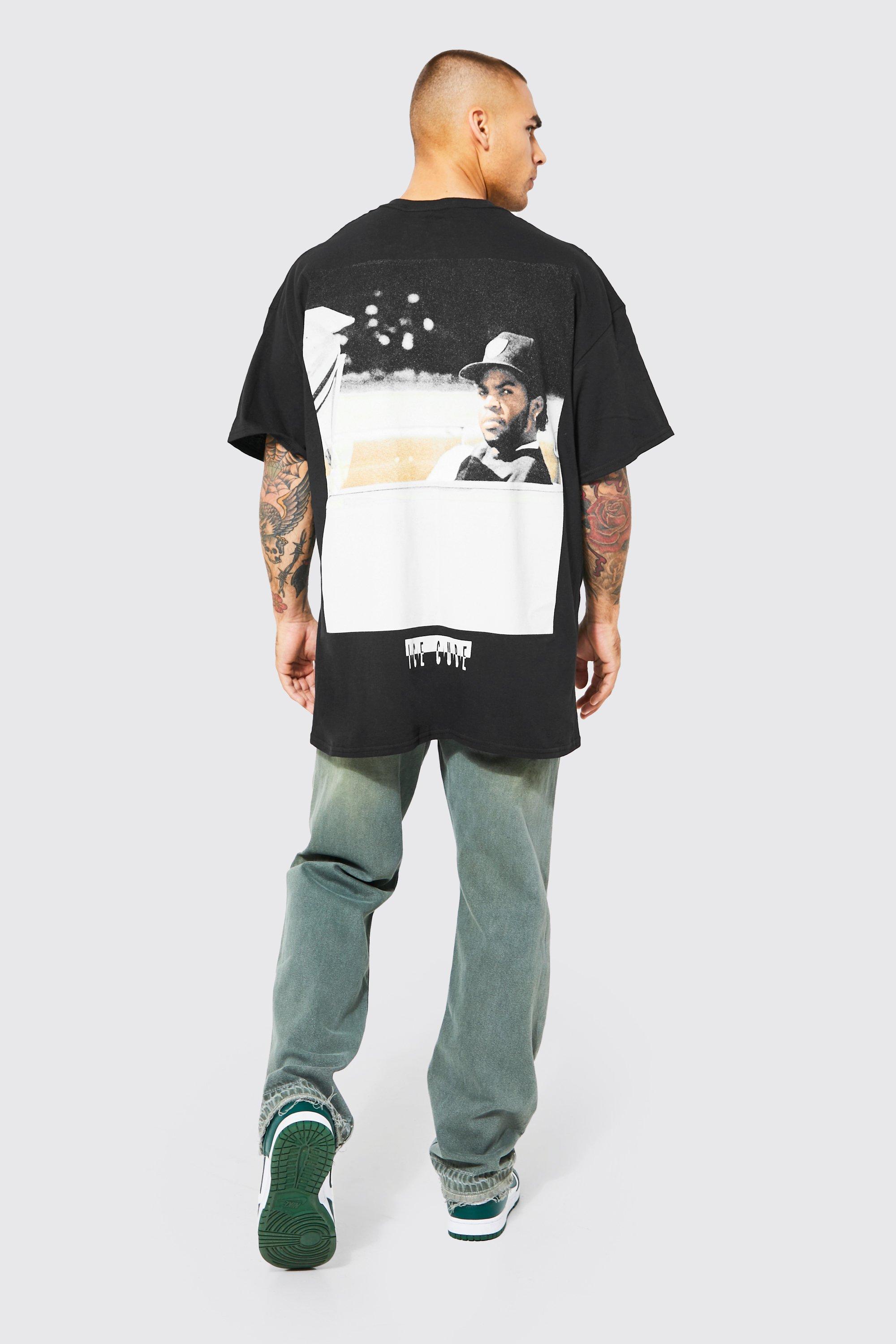 Camiseta oversize con estampado Ice Cube en la espalda | boohoo