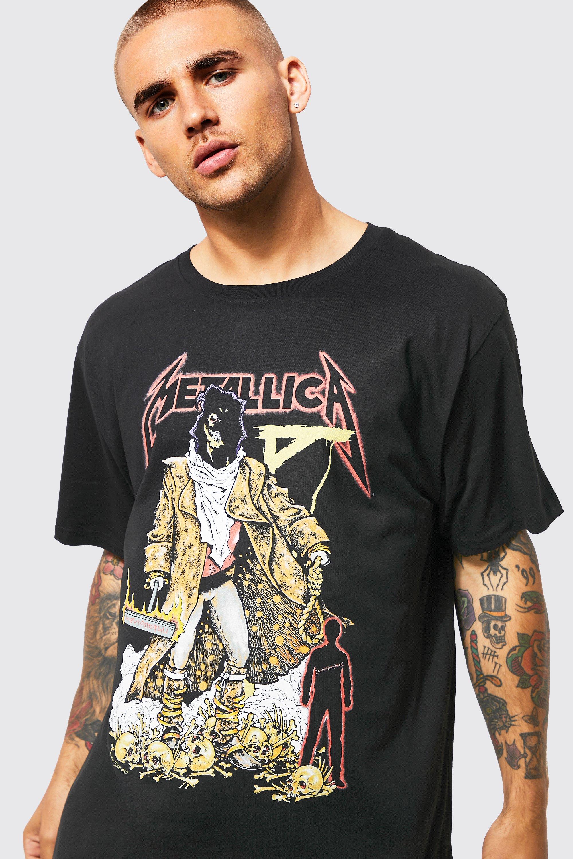 Oversized metallica hot sale t shirt