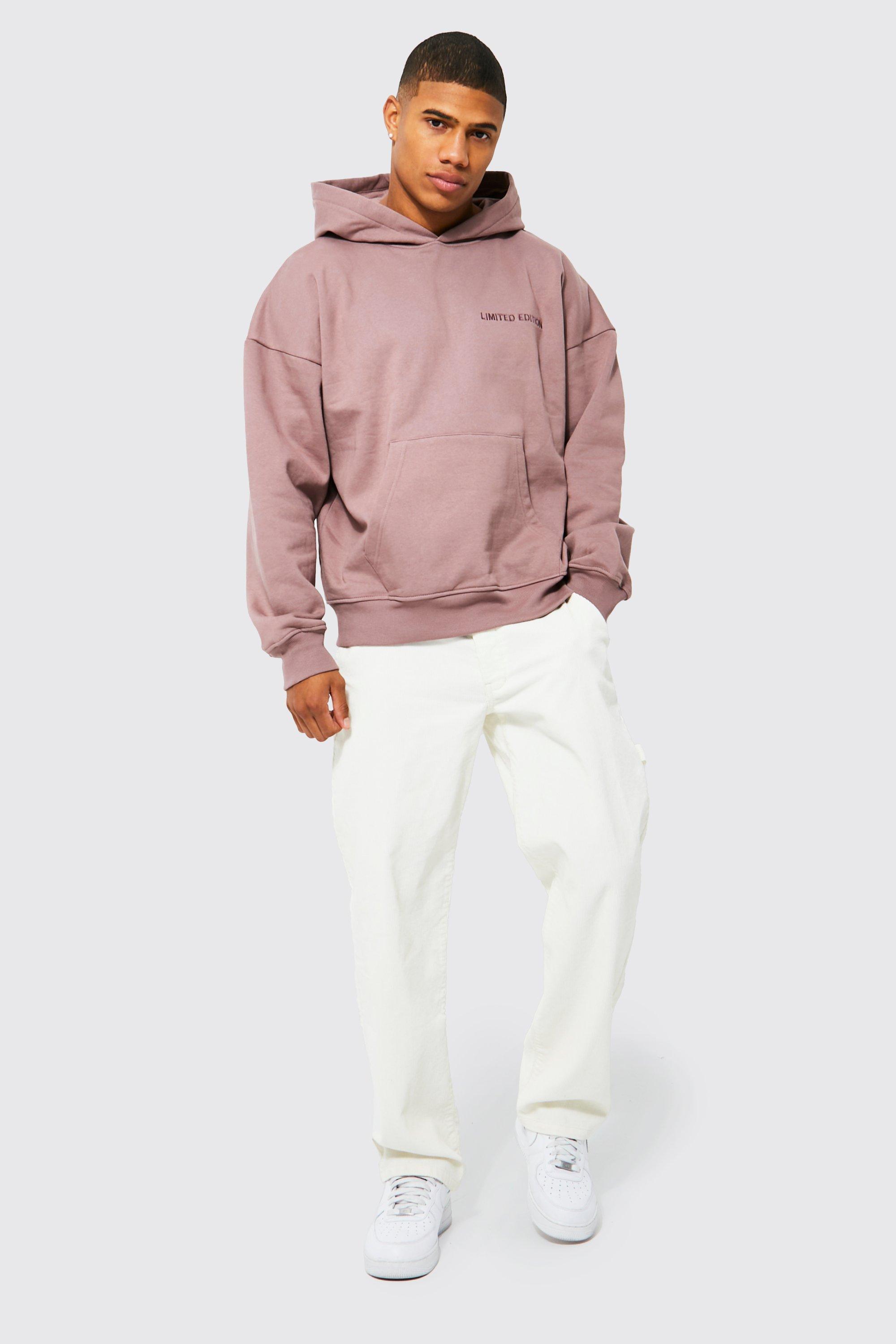 Pink oversized cheap hoodie mens