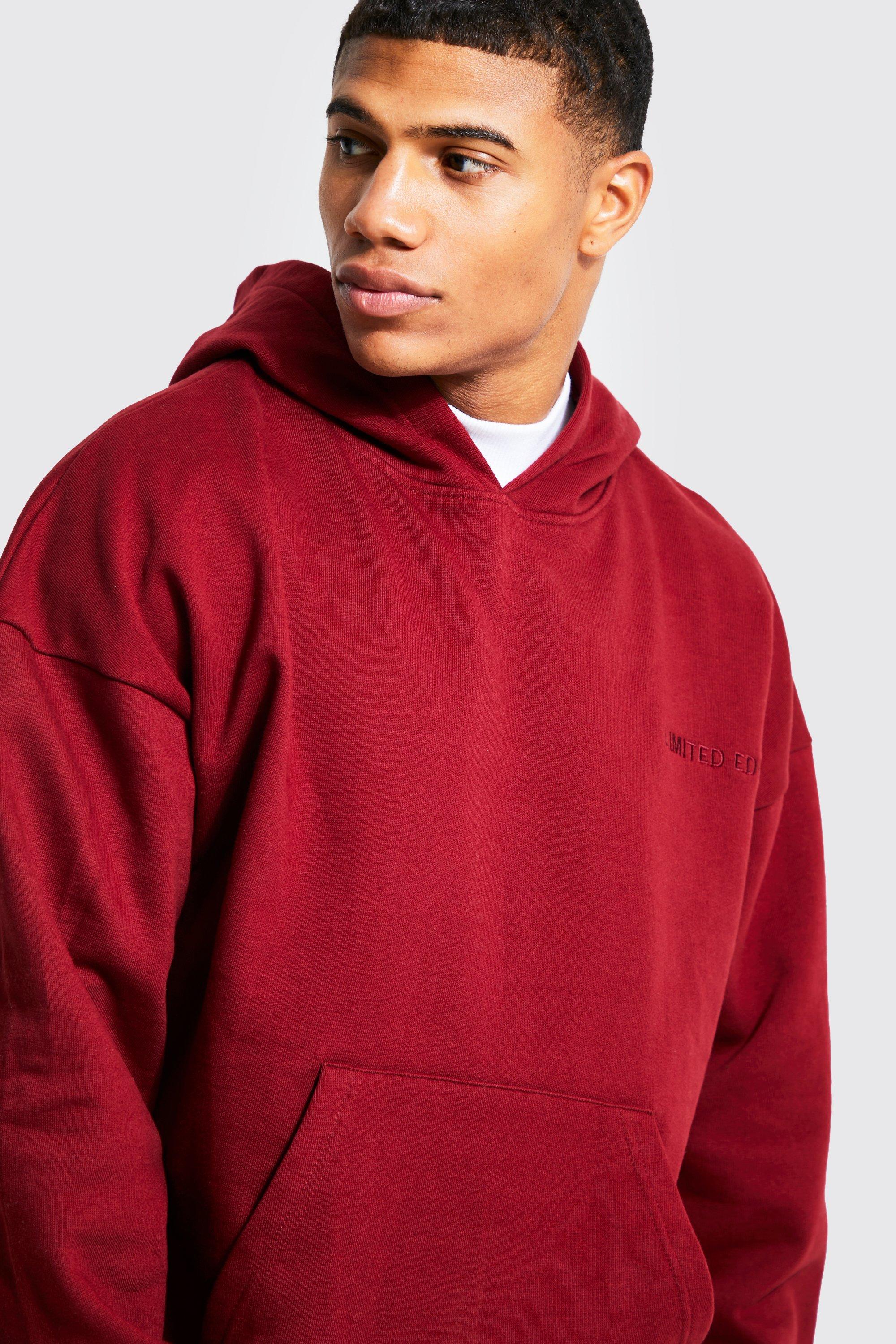 Burgundy clearance oversized hoodie