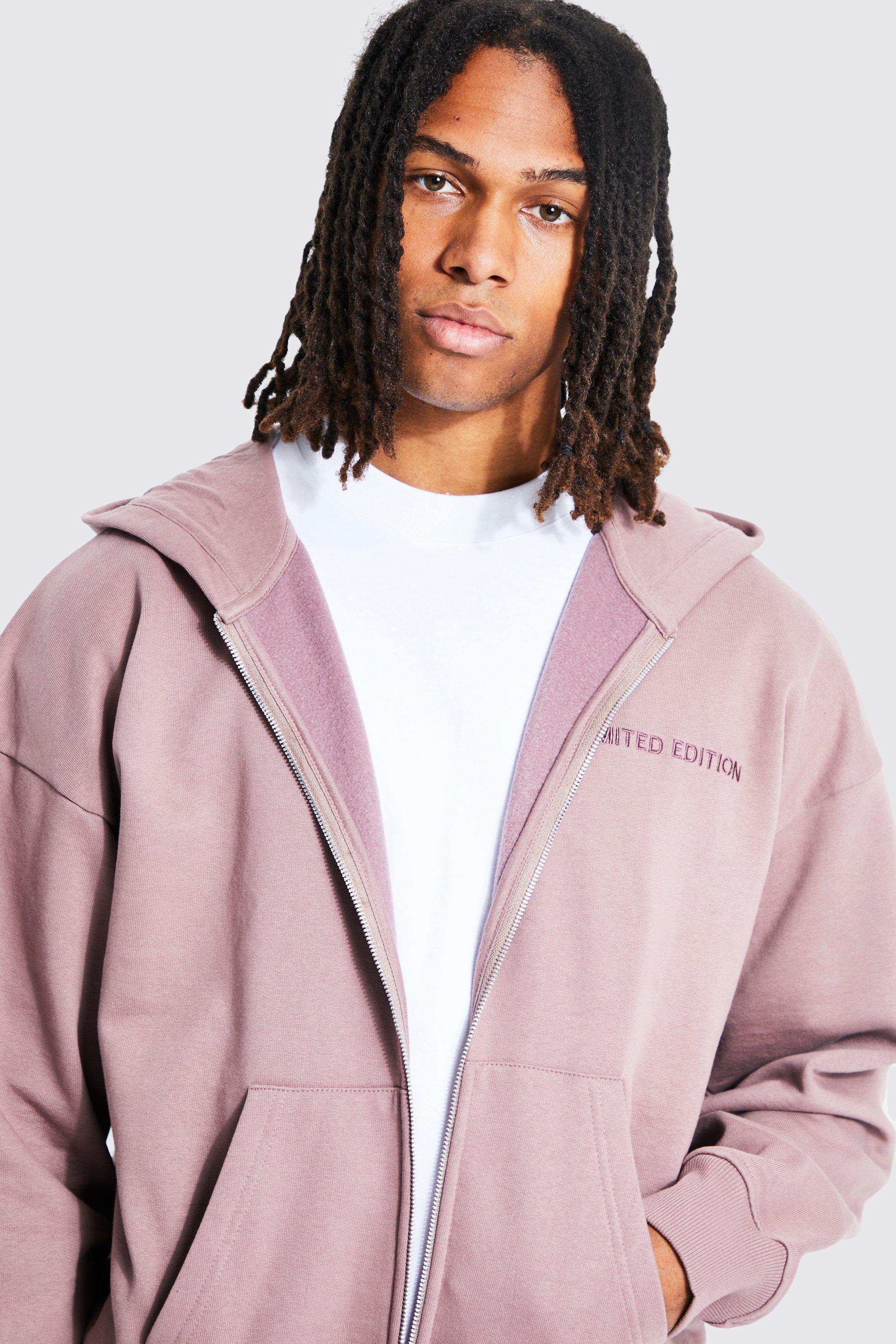Mauve zip up hoodie hotsell