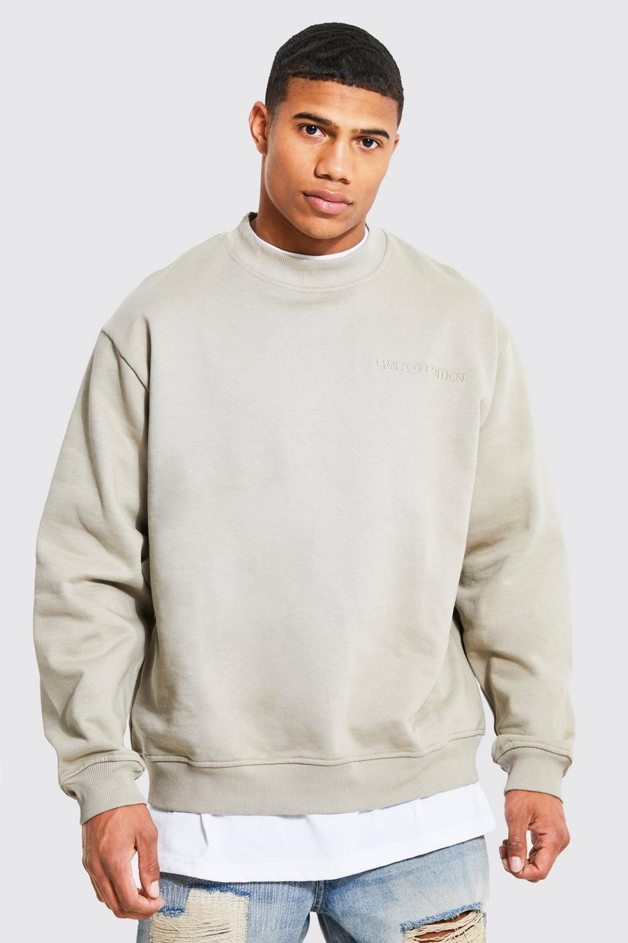 Taupe Oversized Heavyweight Limited Sweater image number 1