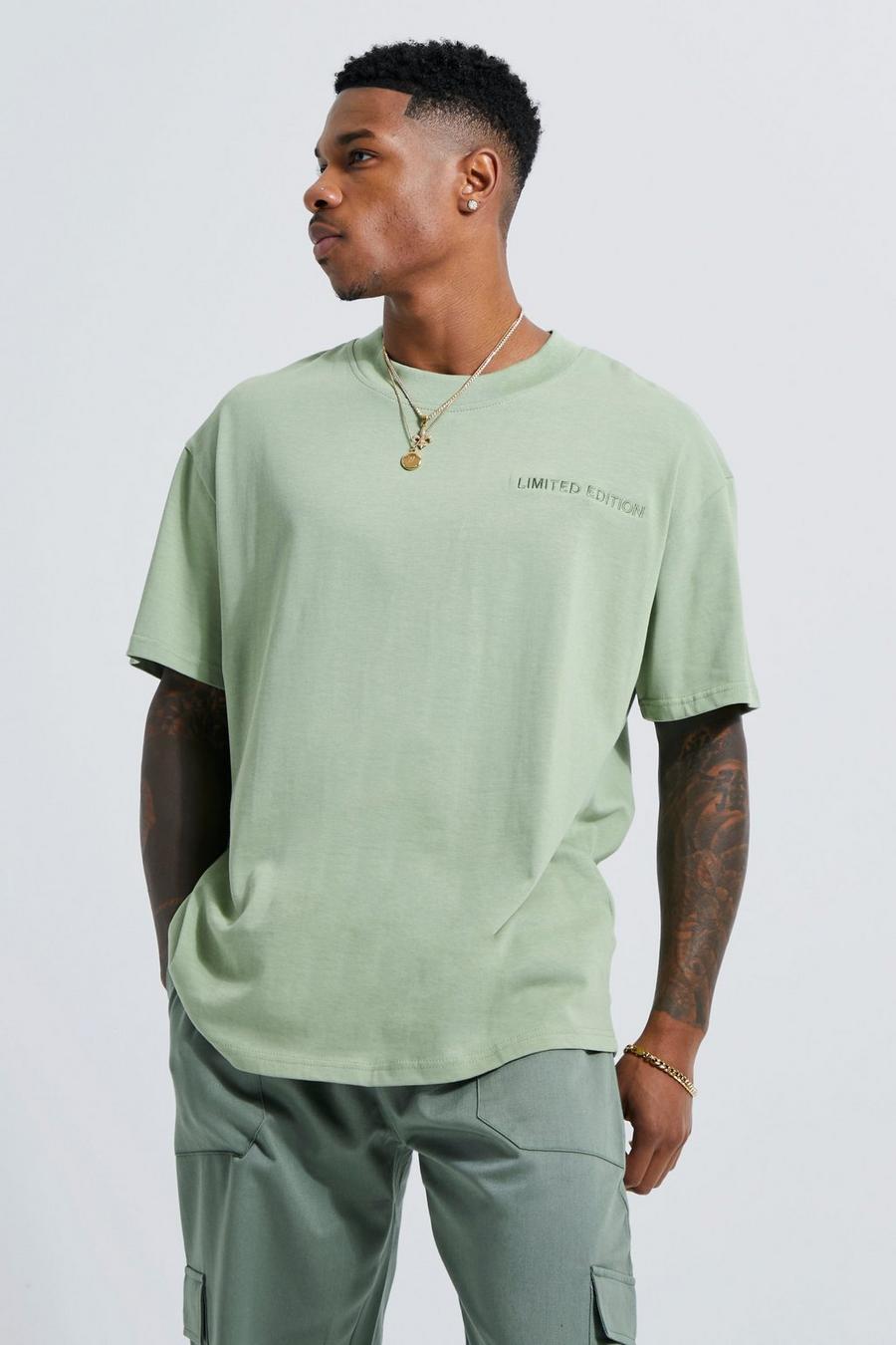 T-shirt oversize, Sage vert