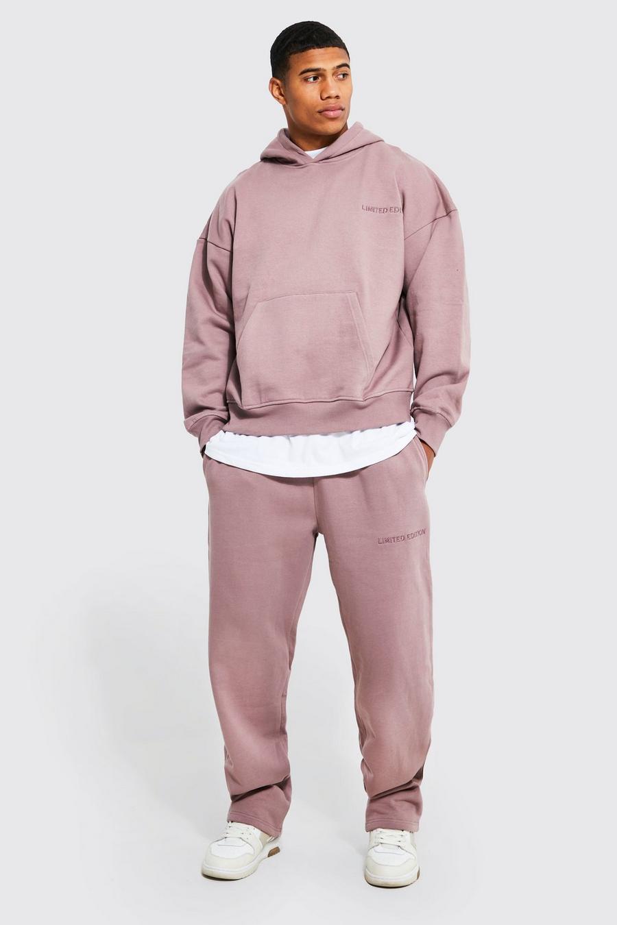 Mauve Relaxed Heavyweight Limited Tracksuit image number 1