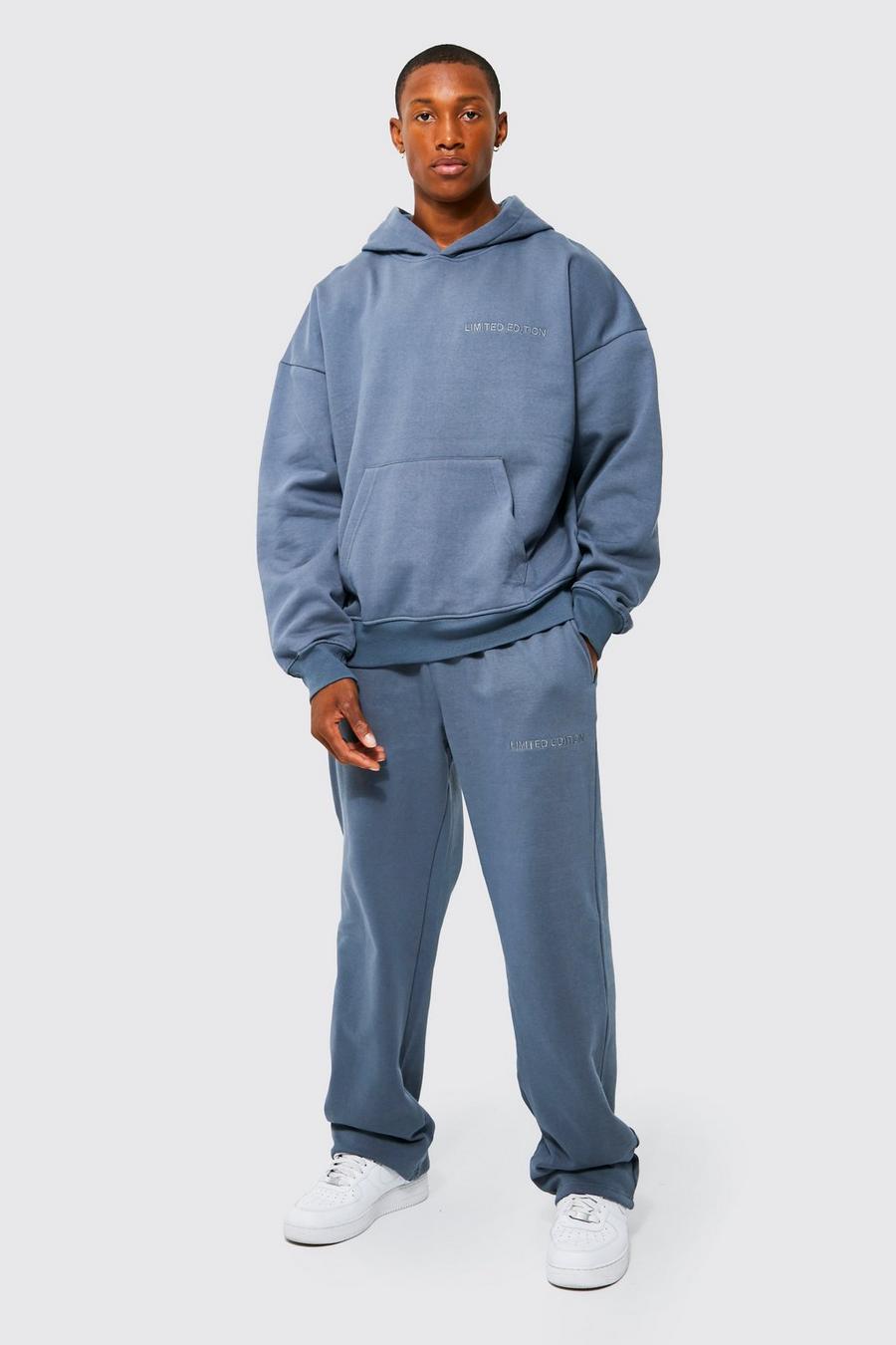 Slate blue Relaxed Heavyweight Limited Tracksuit image number 1