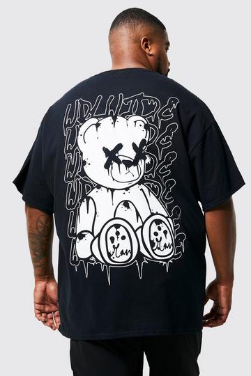 Plus Teddy Back Graphic T-Shirt