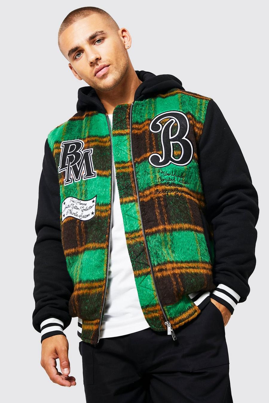 Green Check Limited Edition Hooded Varsity  image number 1
