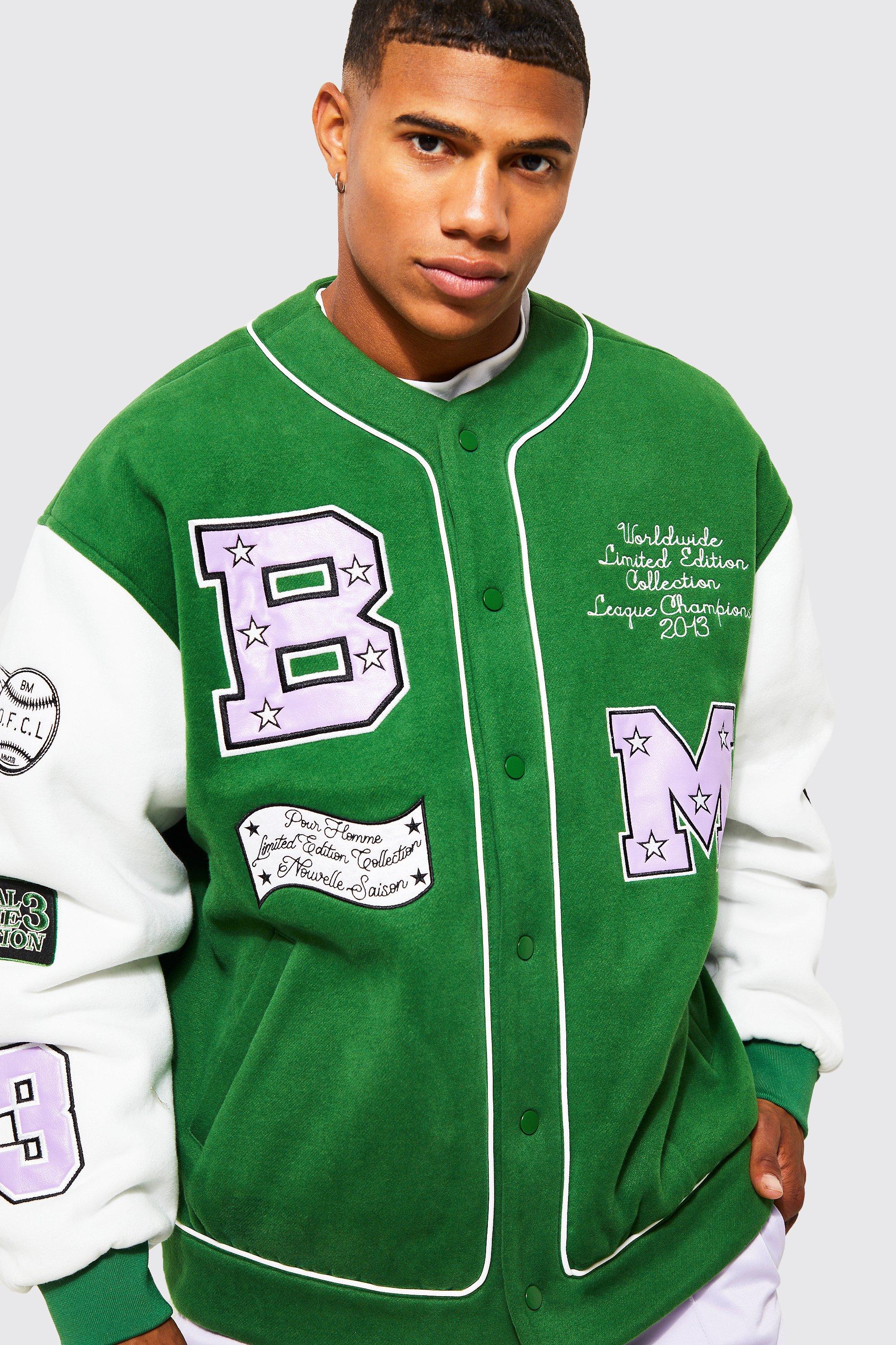 Baseball jacket green hotsell
