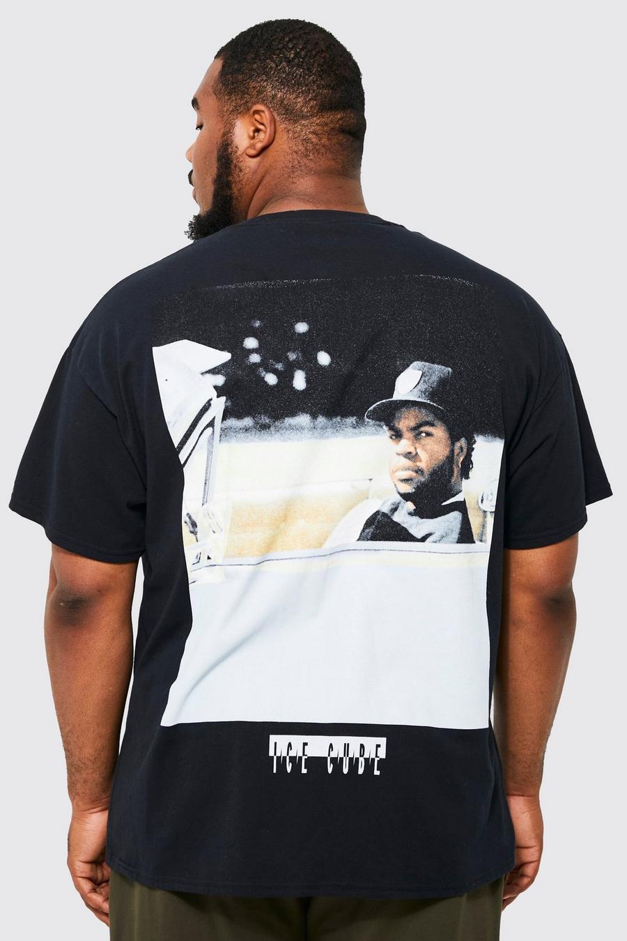 T-shirt Plus Size ufficiale con stampa di Ice Cube sul retro, Black negro image number 1