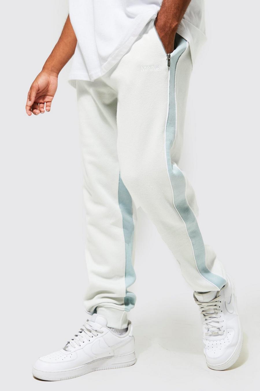 Light blue Regular Fit Jogger With Piping image number 1