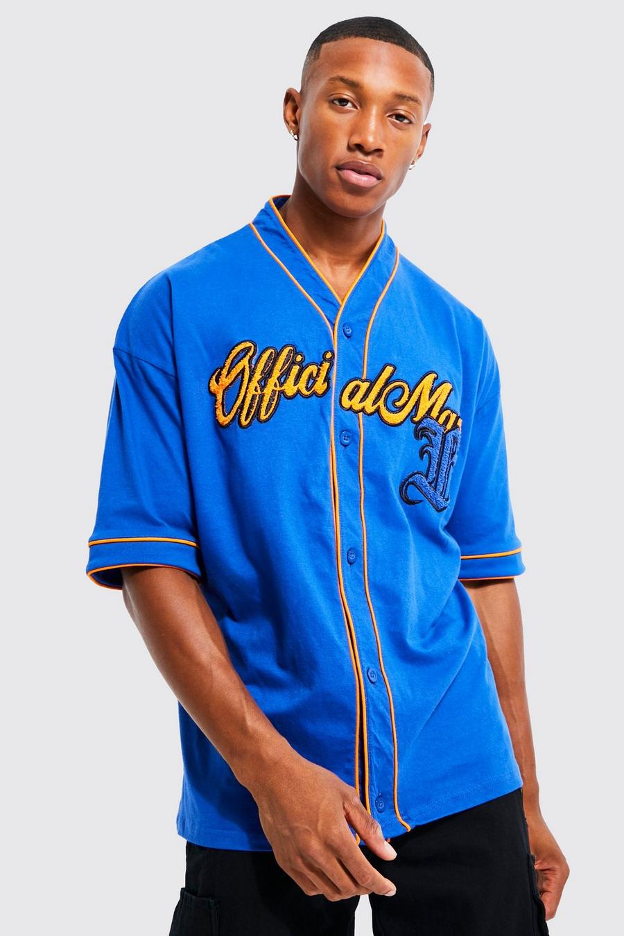 Cobalt Oversized Official Man Jersey Baseball Shirt image number 1