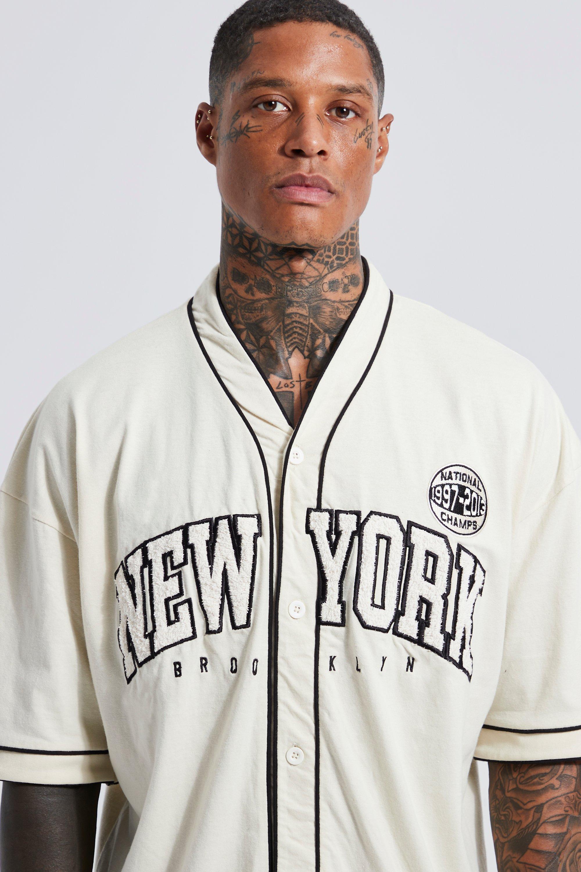 Oversize New York Jersey Baseball-Hemd